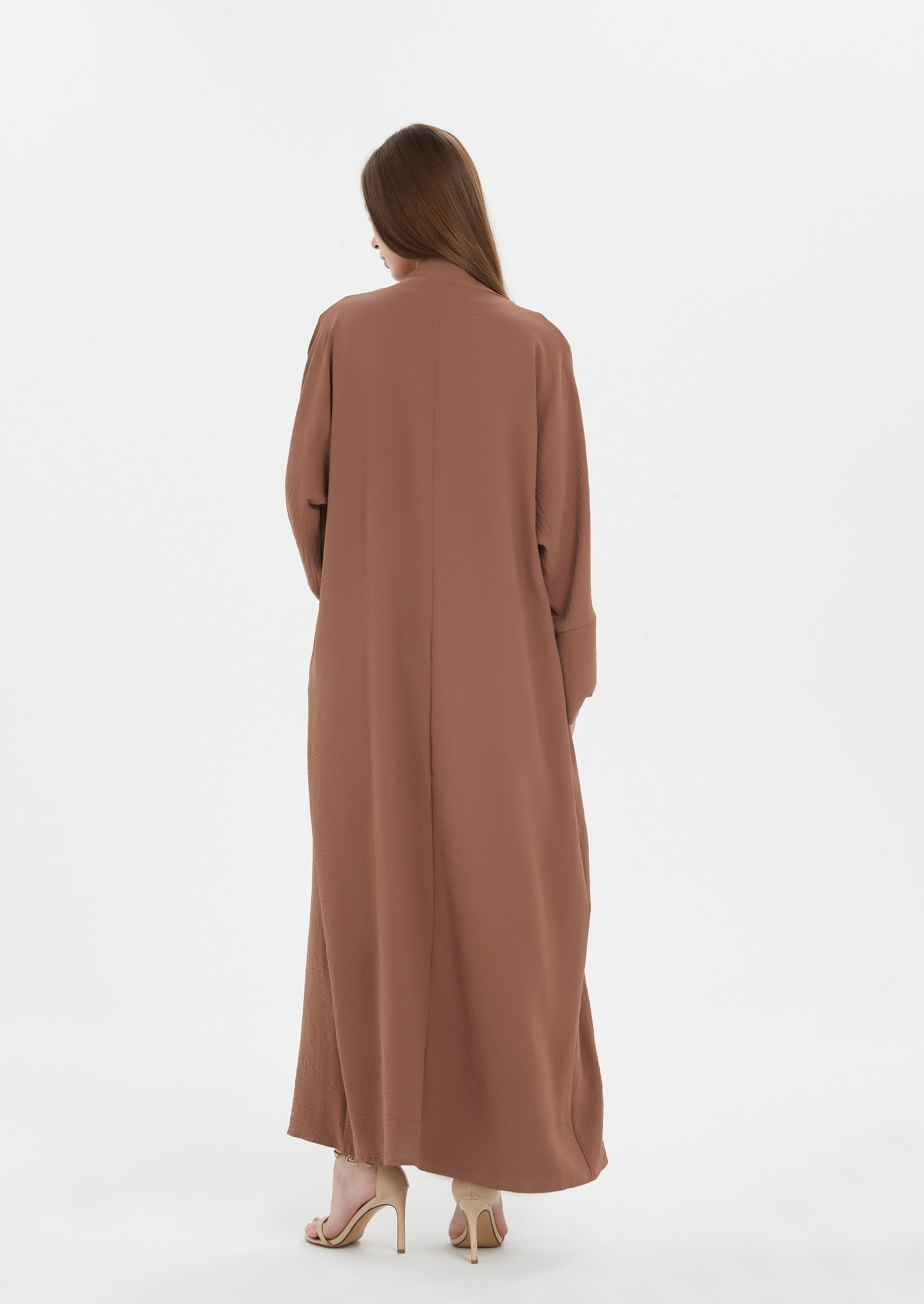 Serena Matte Abaya - Coffee