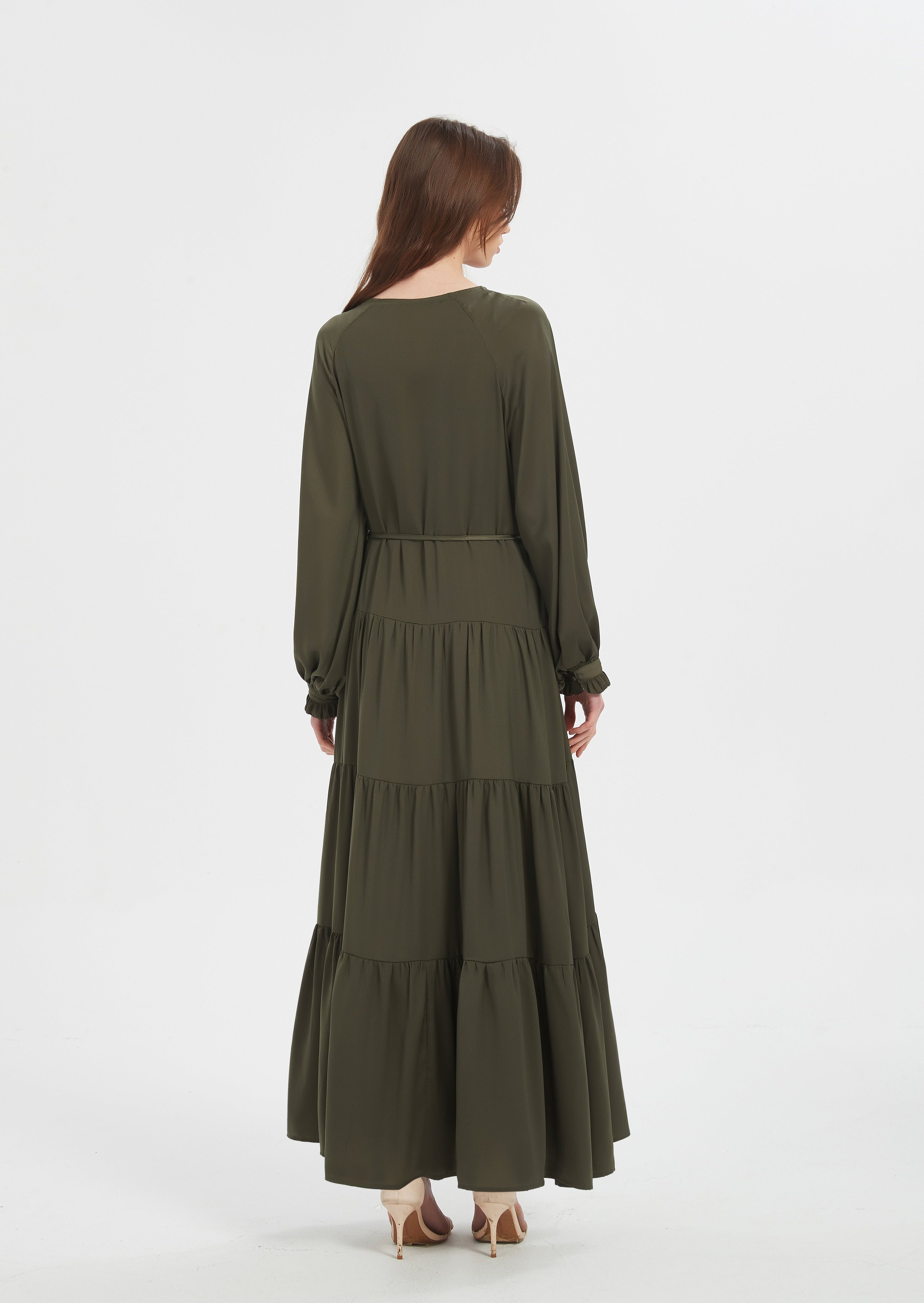 Lydia Maxi dress - Khaki Green