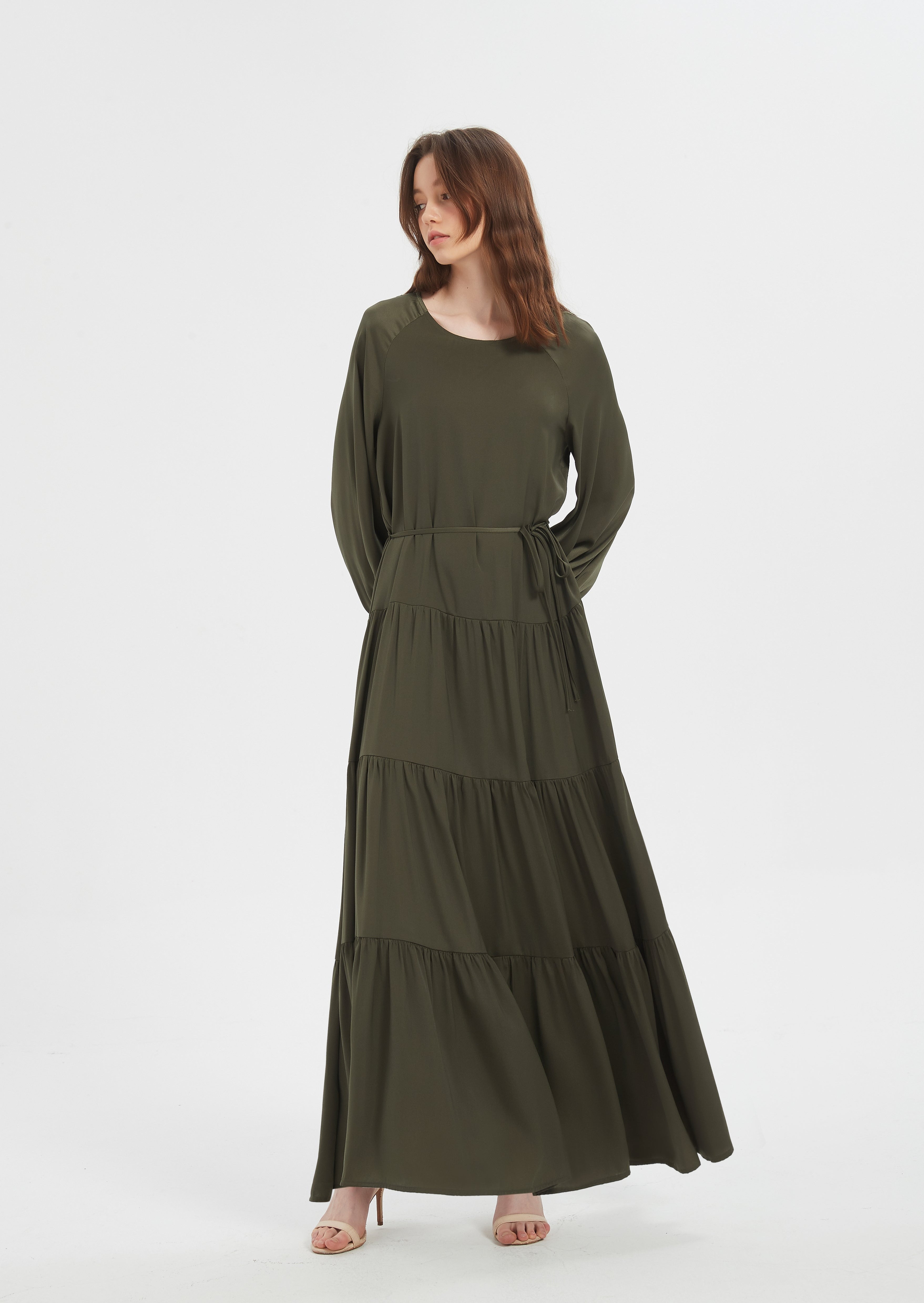 Lydia Maxi dress - Khaki Green