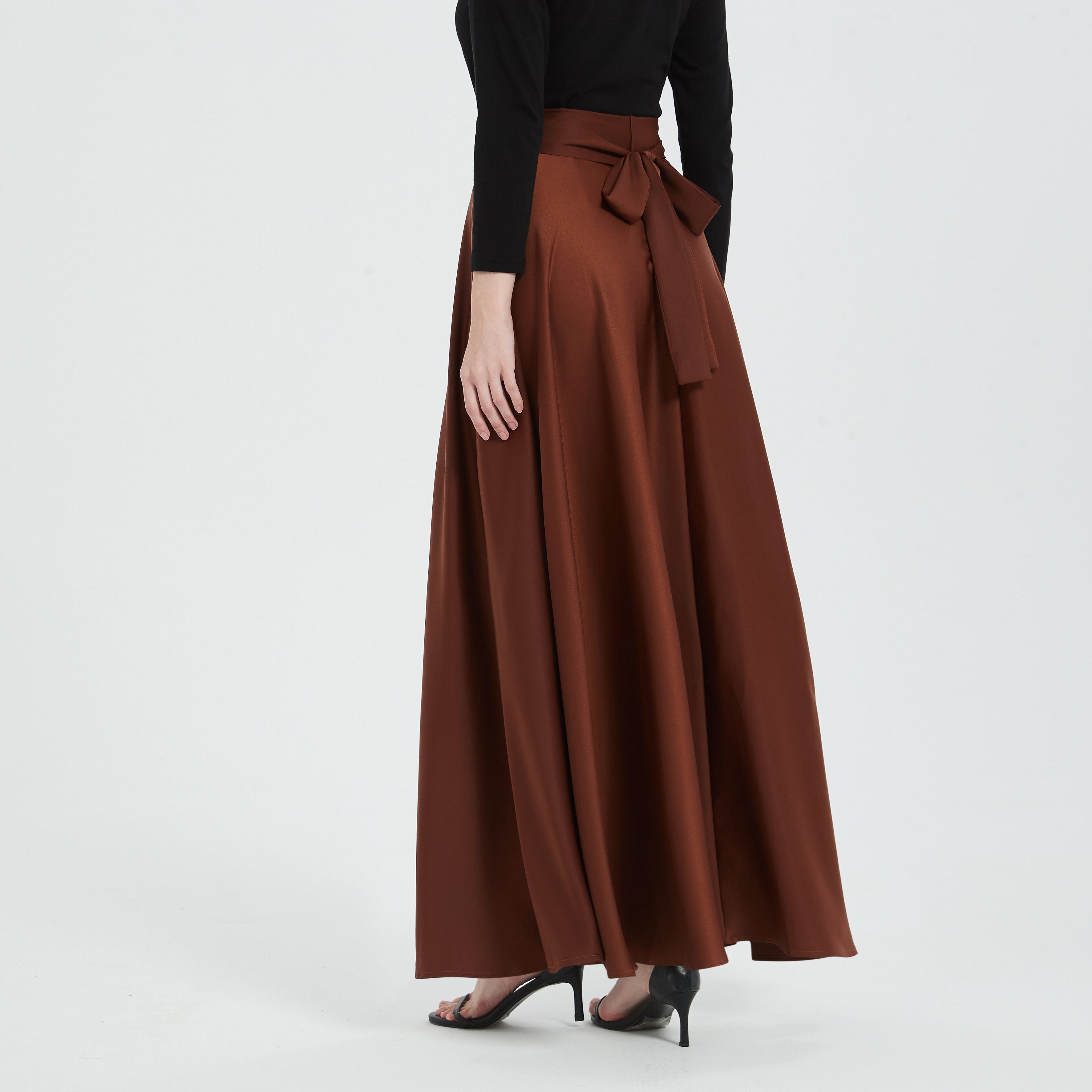 Aaliyah Maxi Skirt - Chocolate