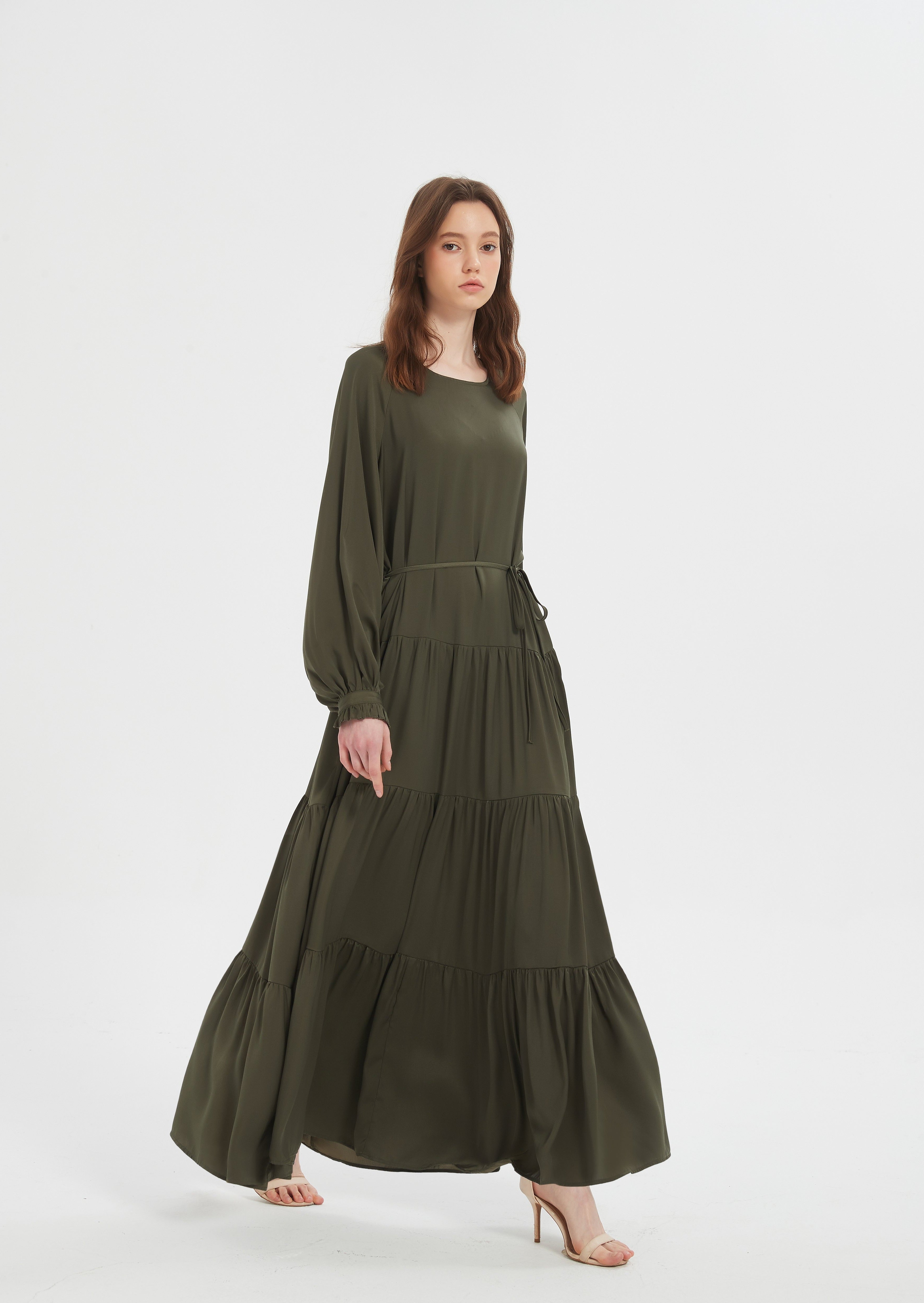 Lydia Maxi dress - Khaki Green