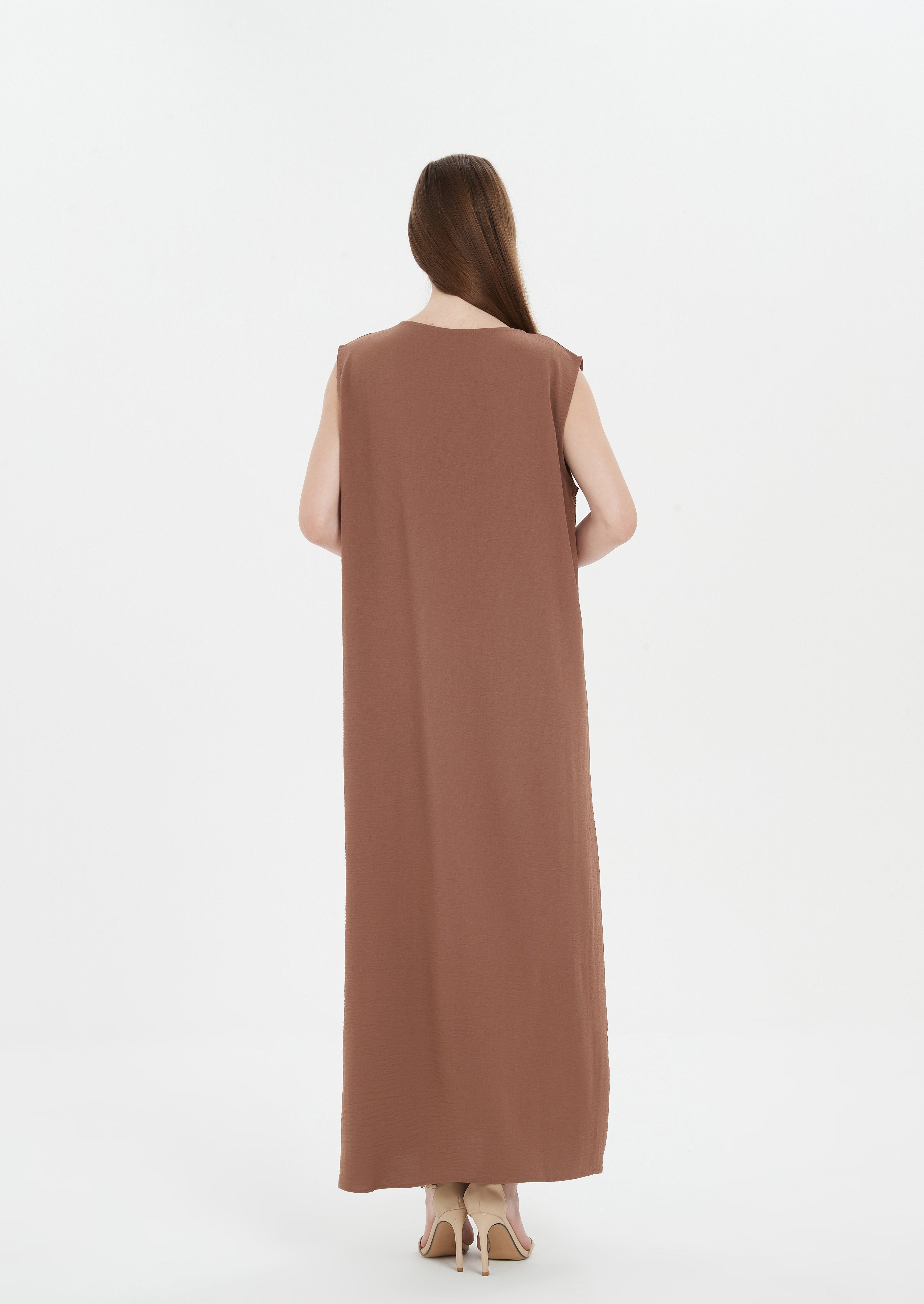 Serena Matte Abaya - Coffee