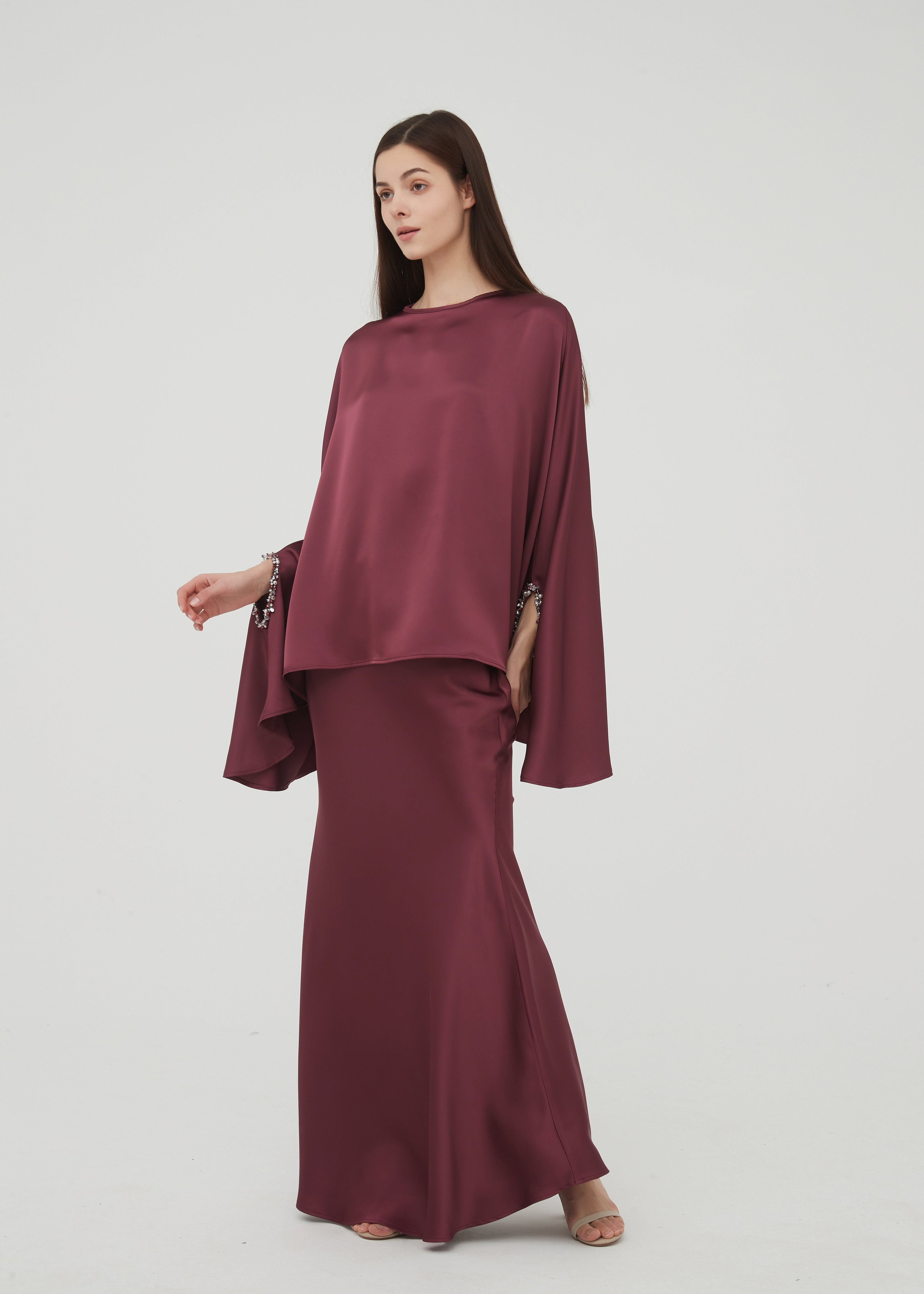 Analia Maxi Skirt - Plum