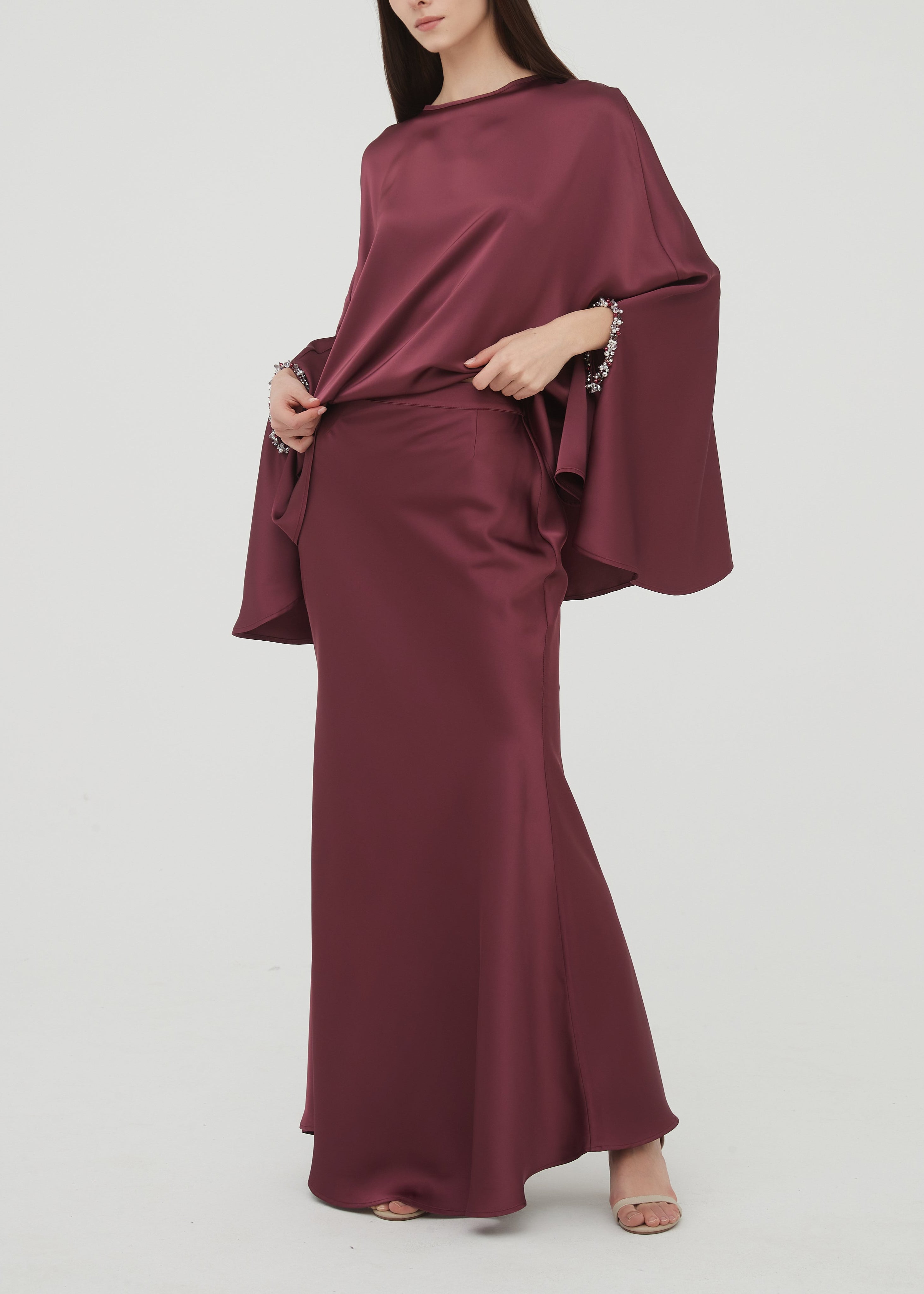 Analia Maxi Skirt - Plum