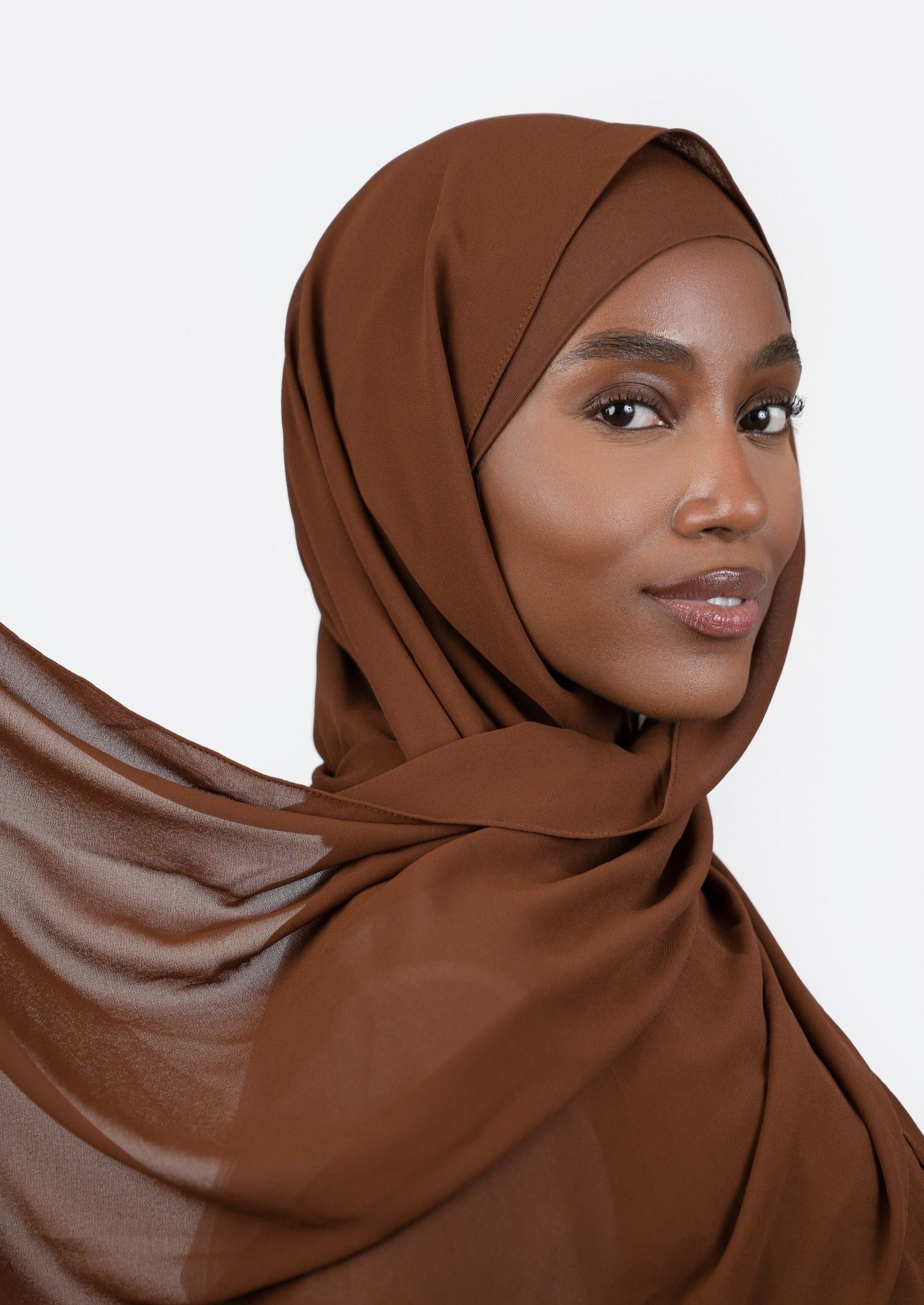 Matching Hijab Set - Chocolate