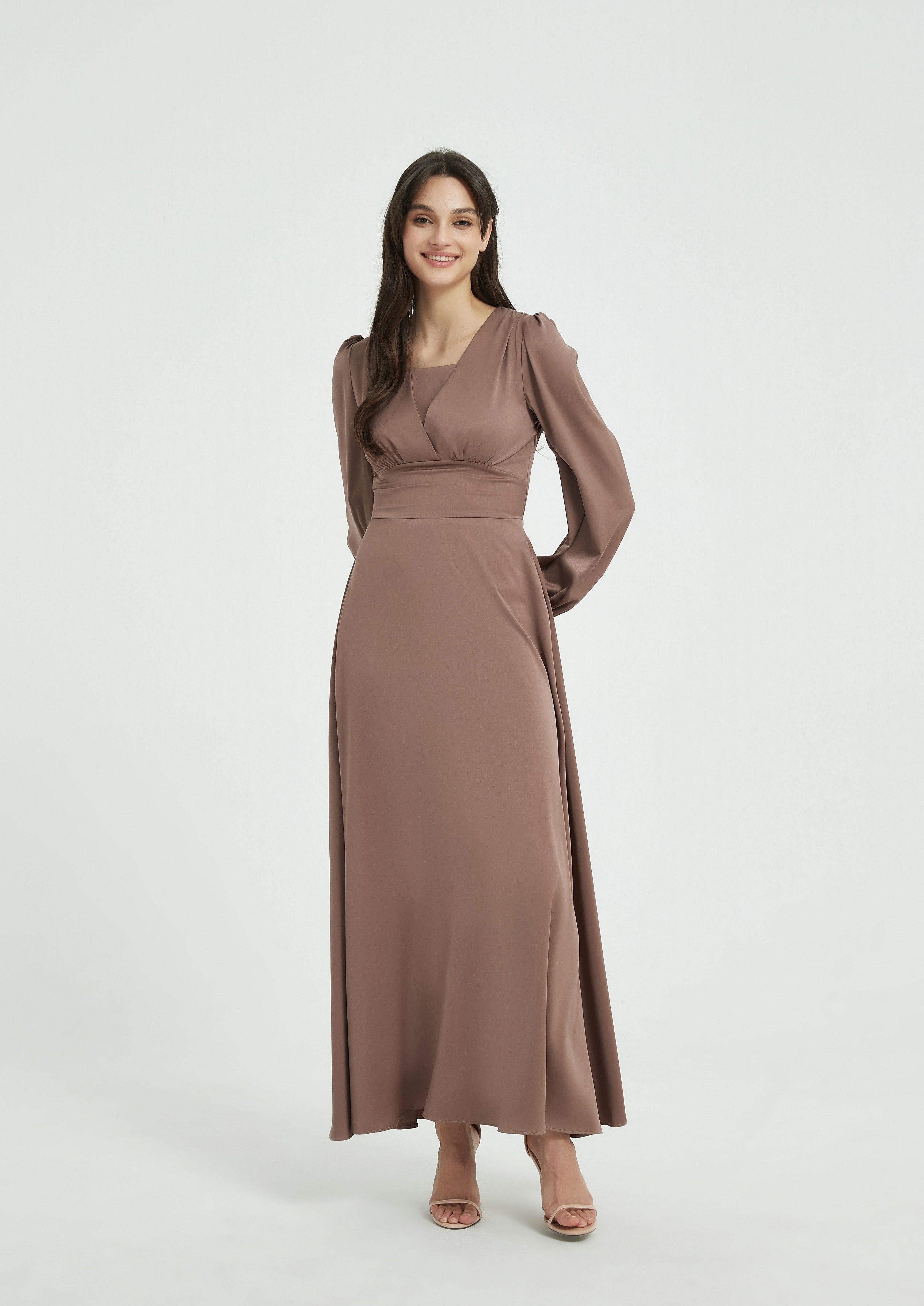 Layla Maxi Dress - Taupe