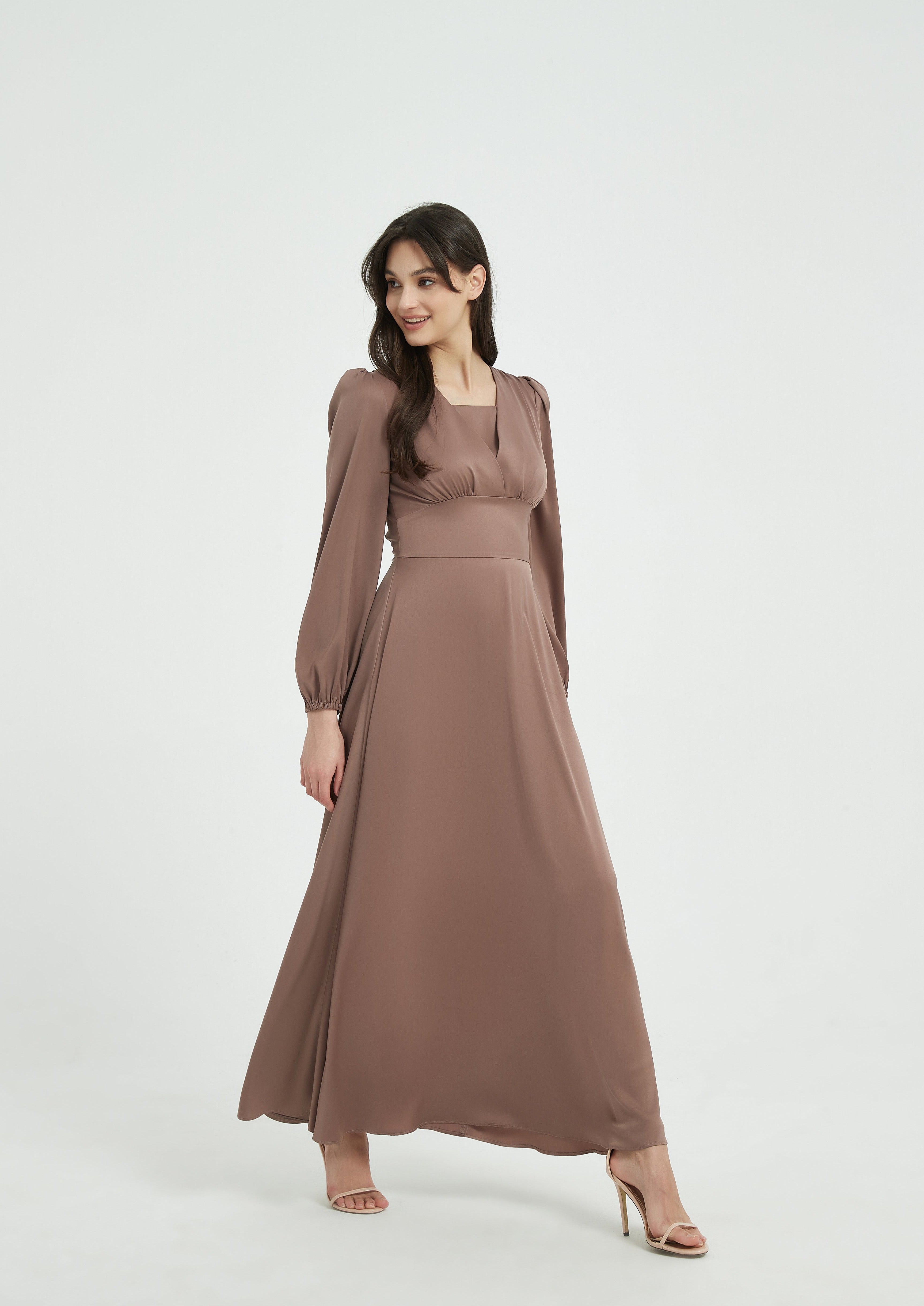 Layla Maxi Dress - Taupe