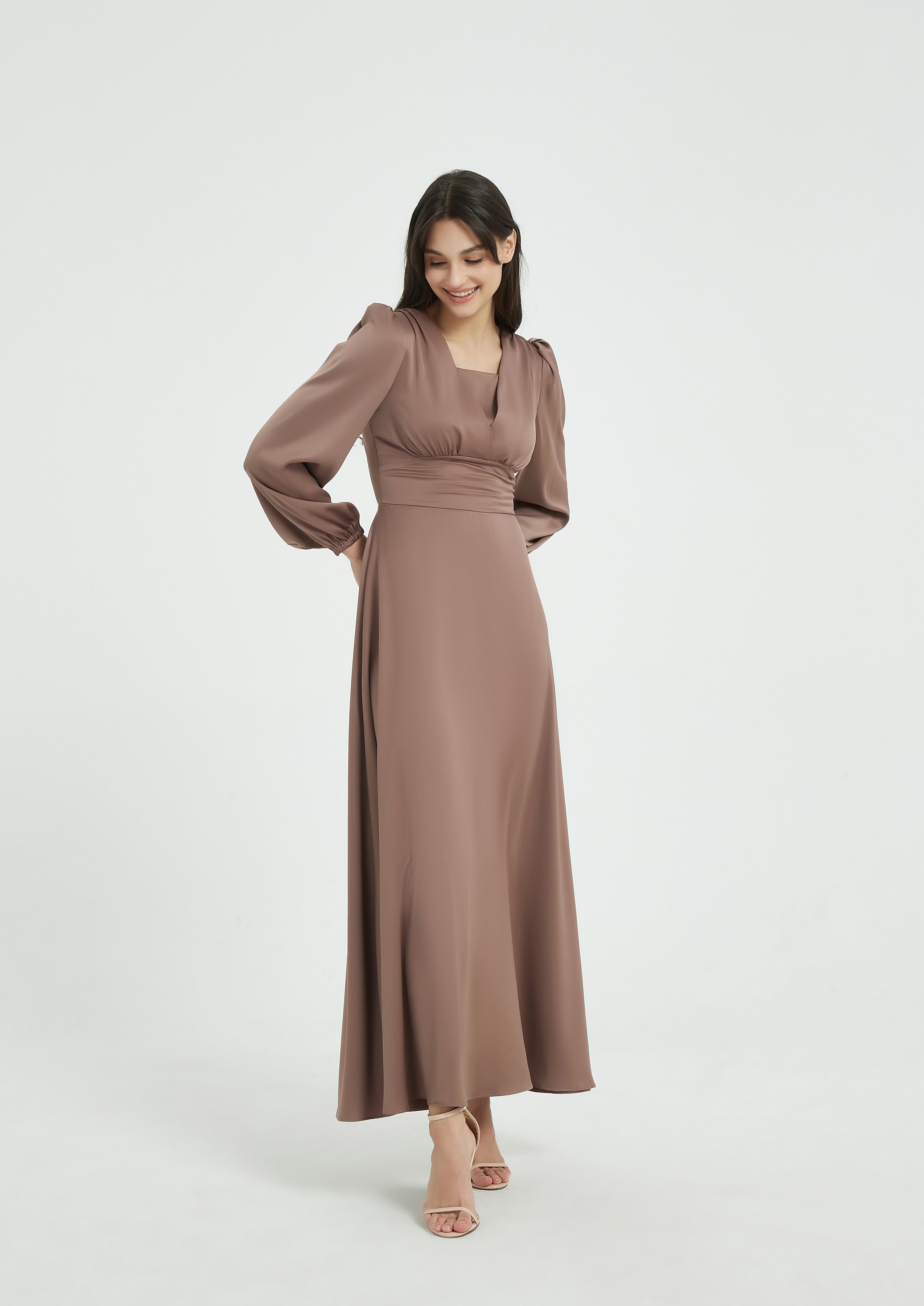 Layla Maxi Dress - Taupe