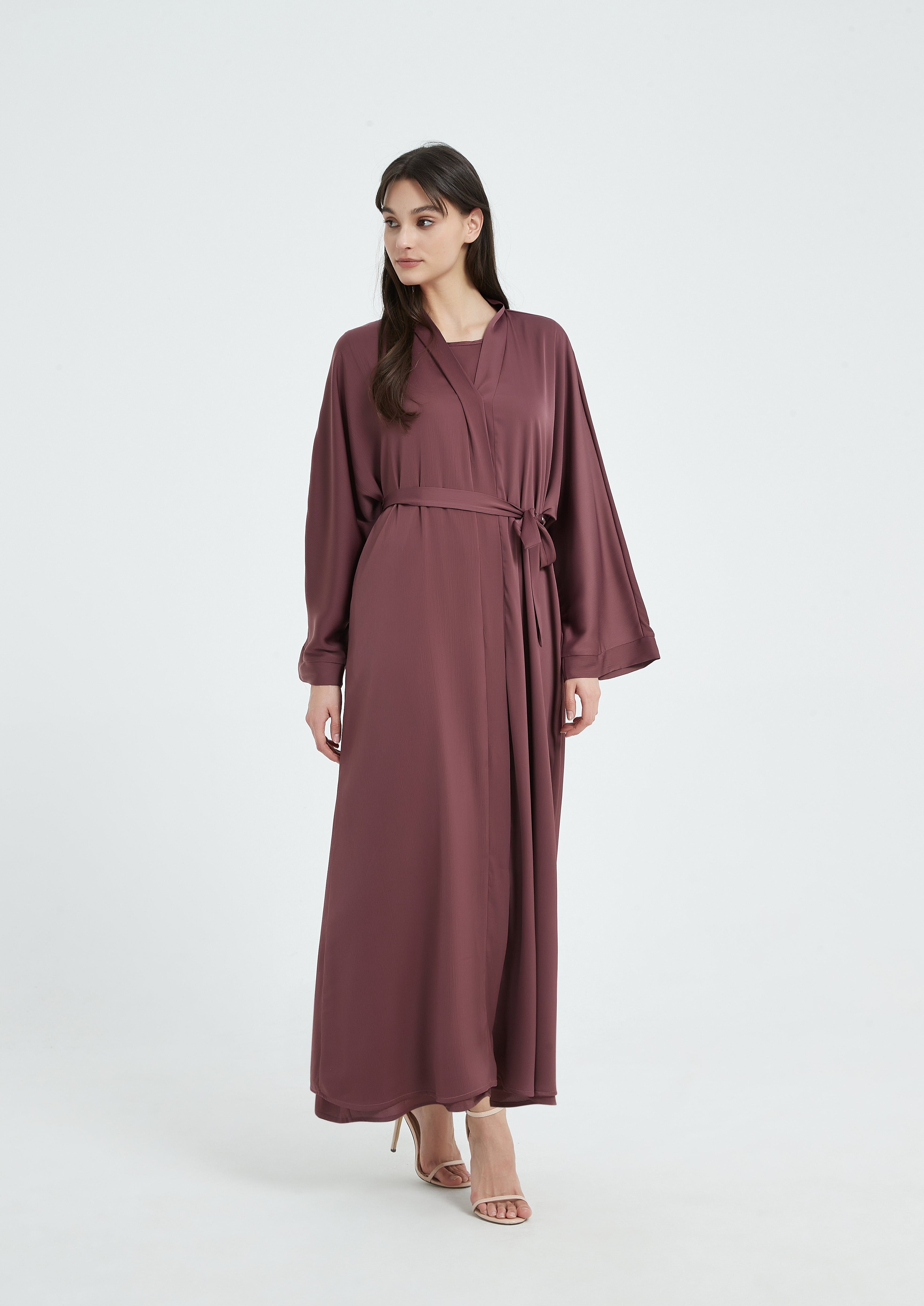 Serena Abaya Set - Mauve