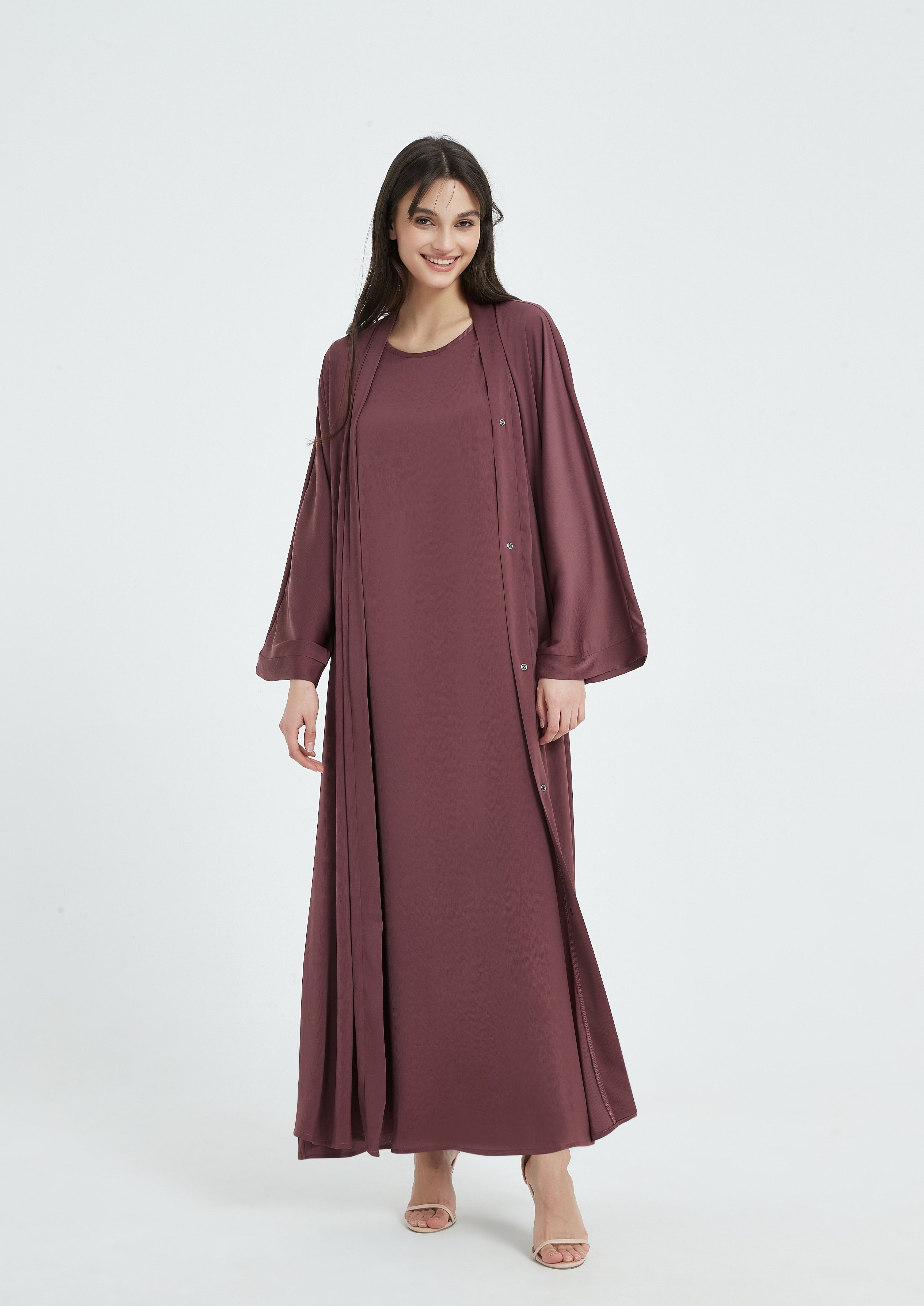 Serena Abaya Set - Mauve
