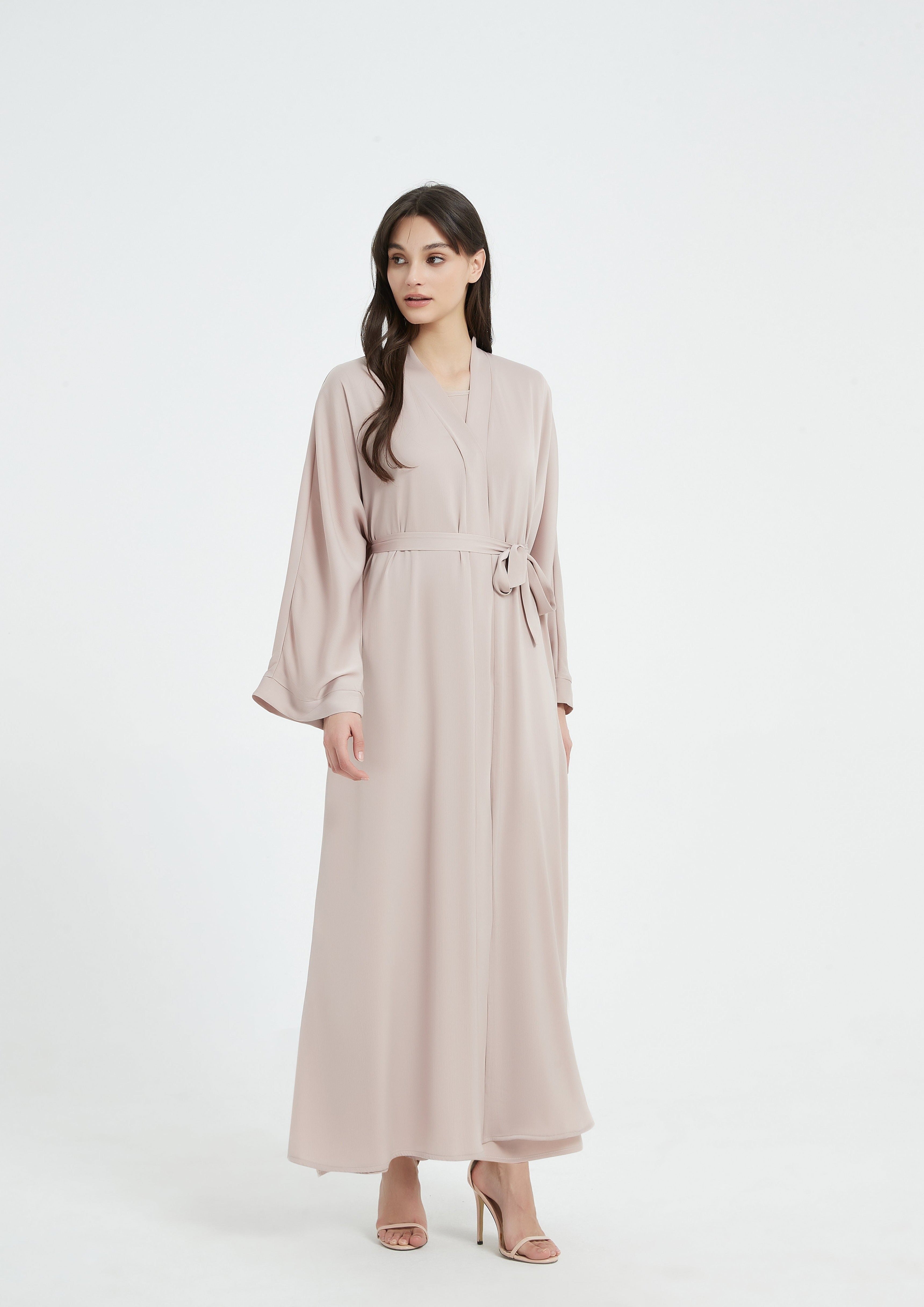 Serena Abaya Set - Light Nude