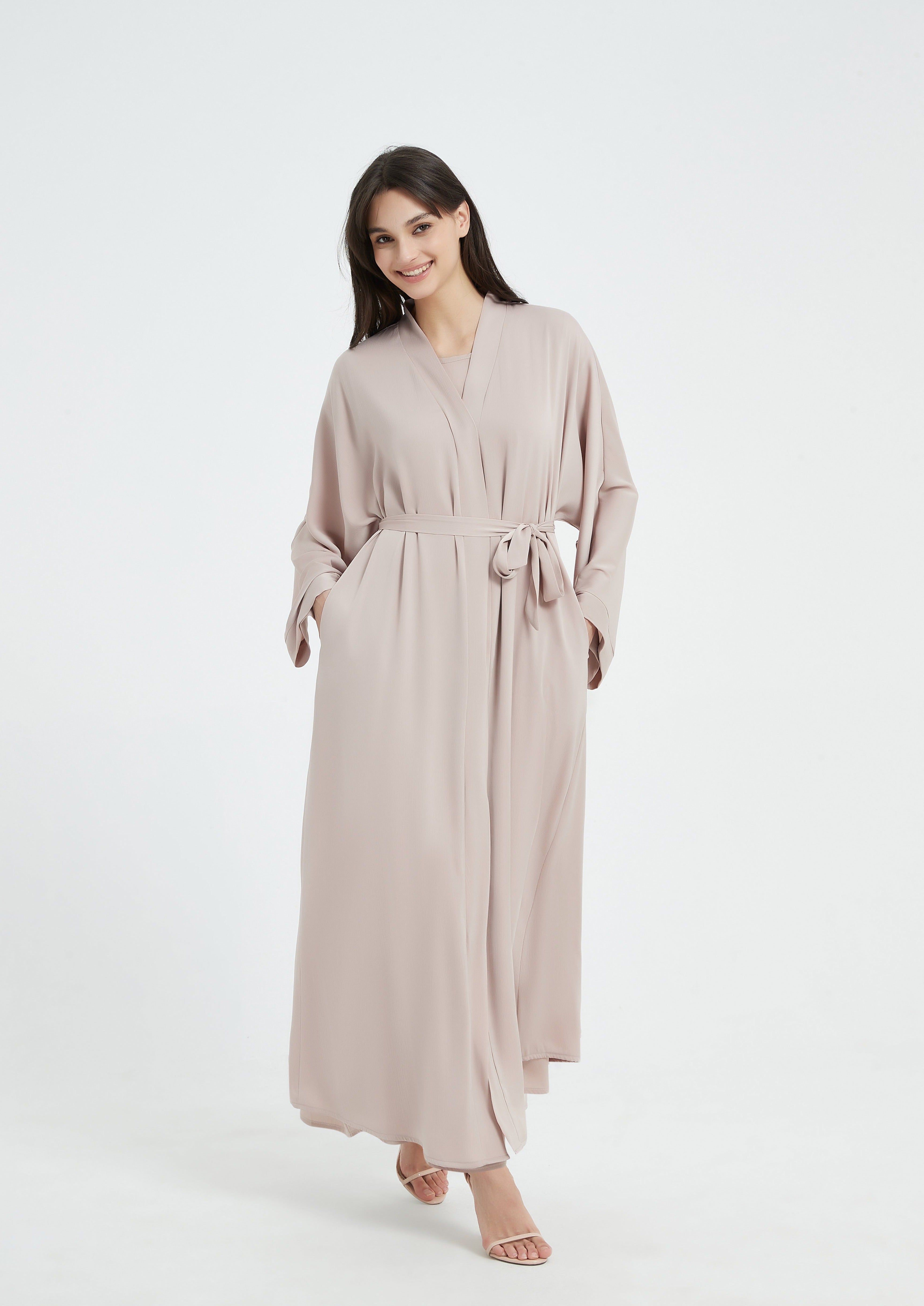 Serena Abaya Set - Light Nude