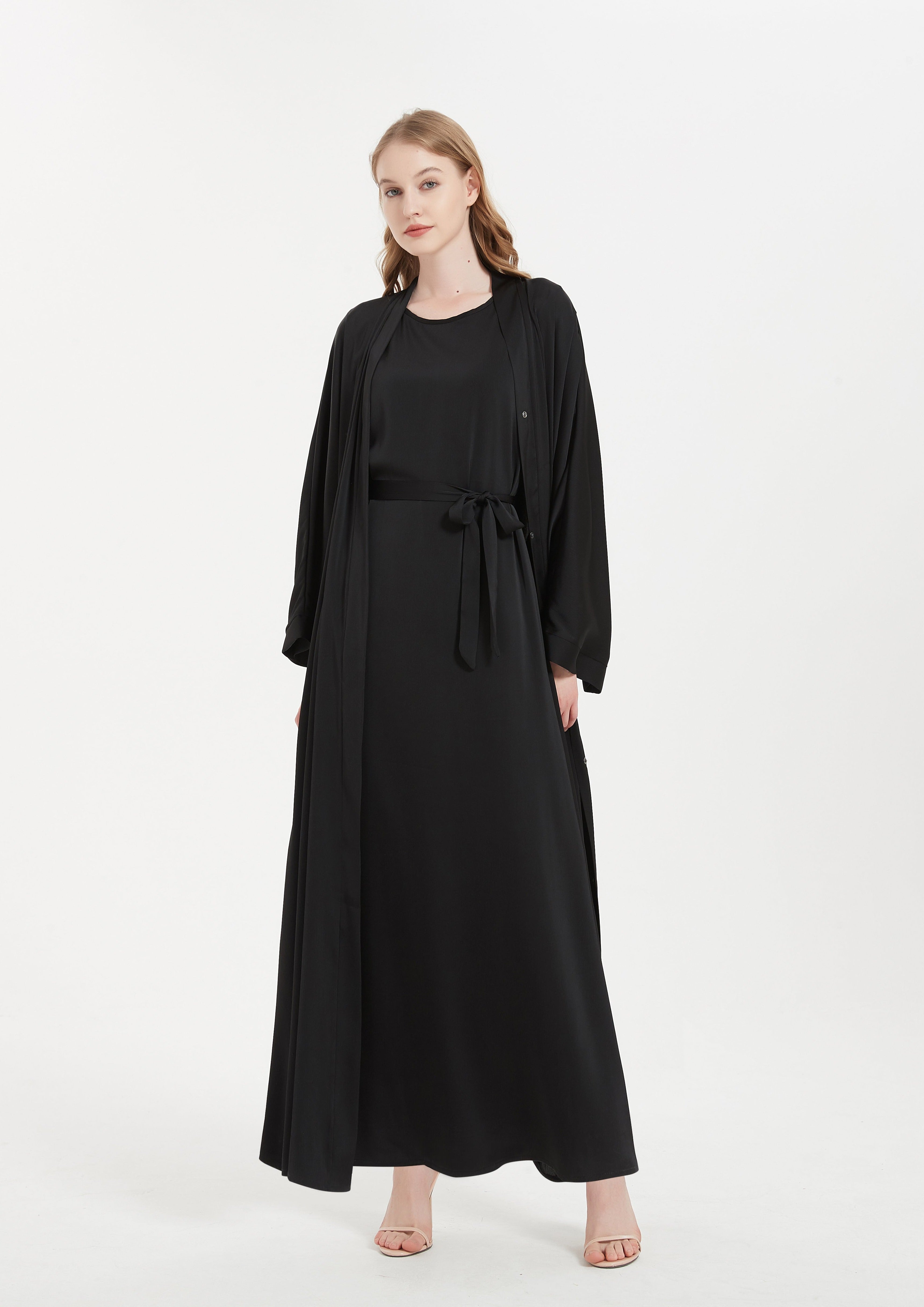 Serena Abaya Set - Black