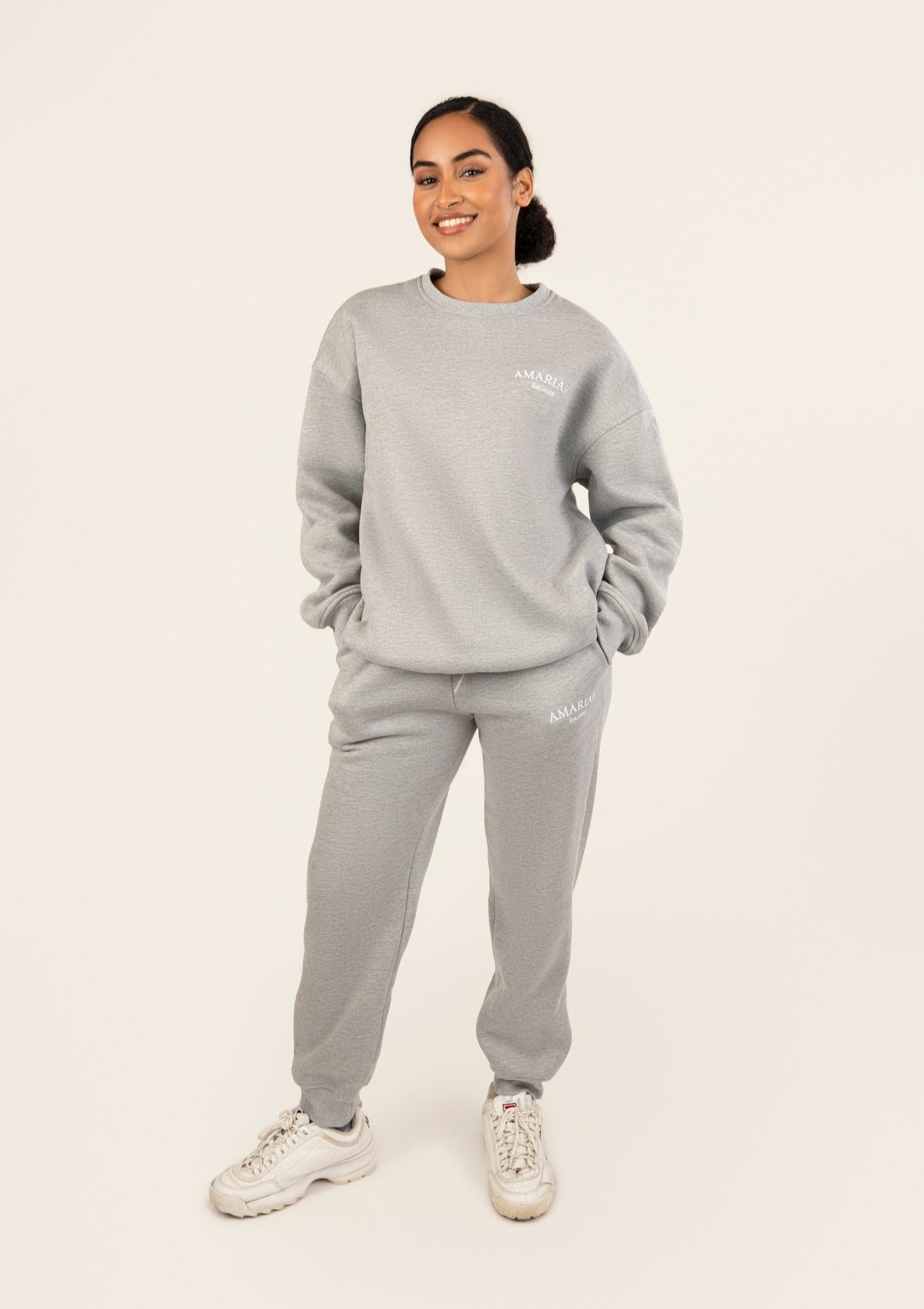 Amariah Relaxed Sweatpants  - Heather Grey - AMARIAH