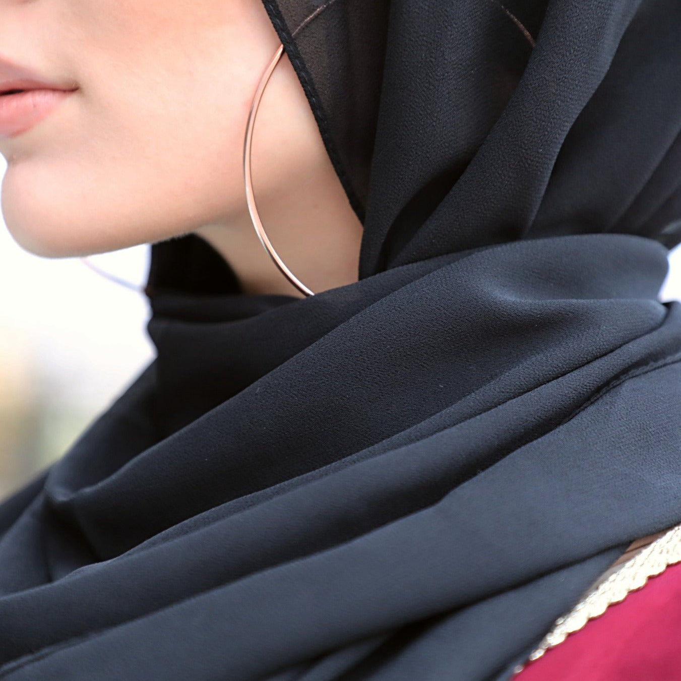 Chiffon Hijab - Midnight - AMARIAH