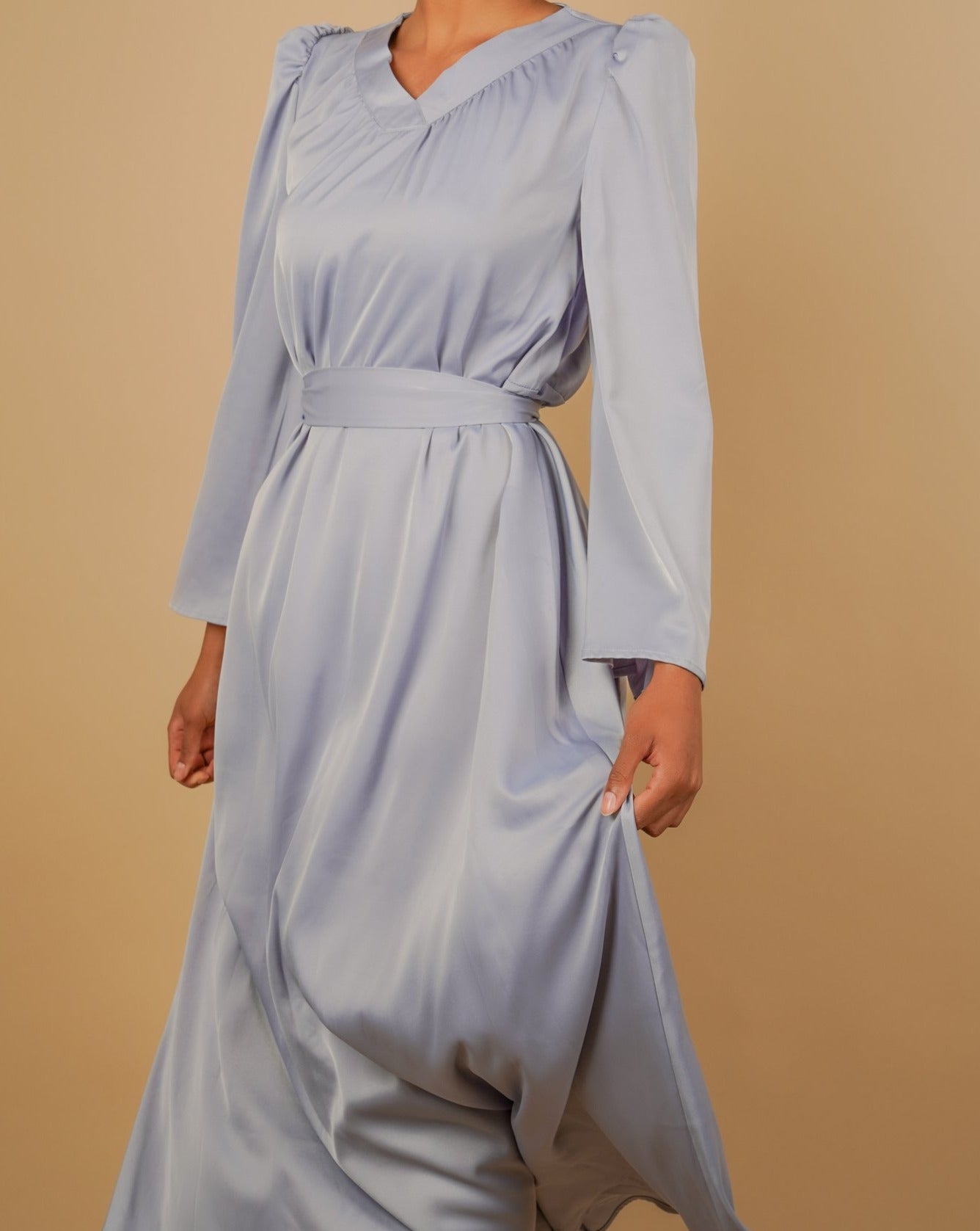AURORA Maxi Dress - Light Blue - AMARIAH