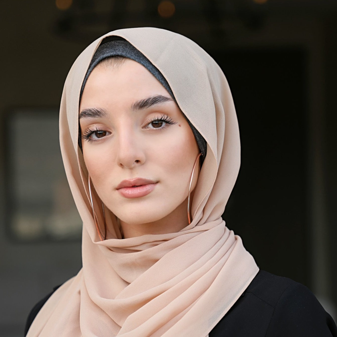 Chiffon Hijab - Coyote - AMARIAH