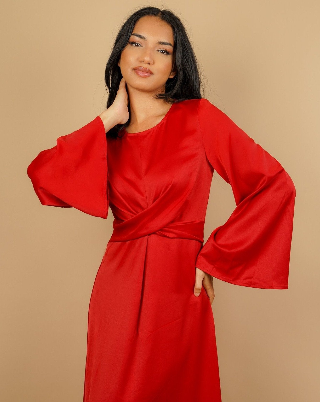 APHRODITE Maxi Dress - Ruby Red - AMARIAH