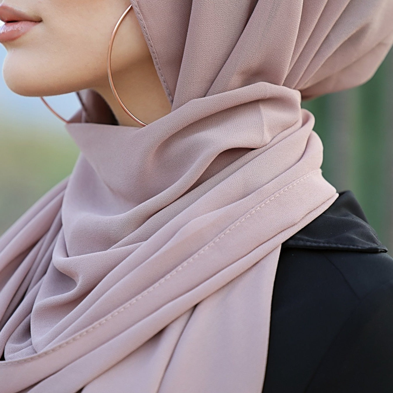 Chiffon Hijab - Heather - AMARIAH