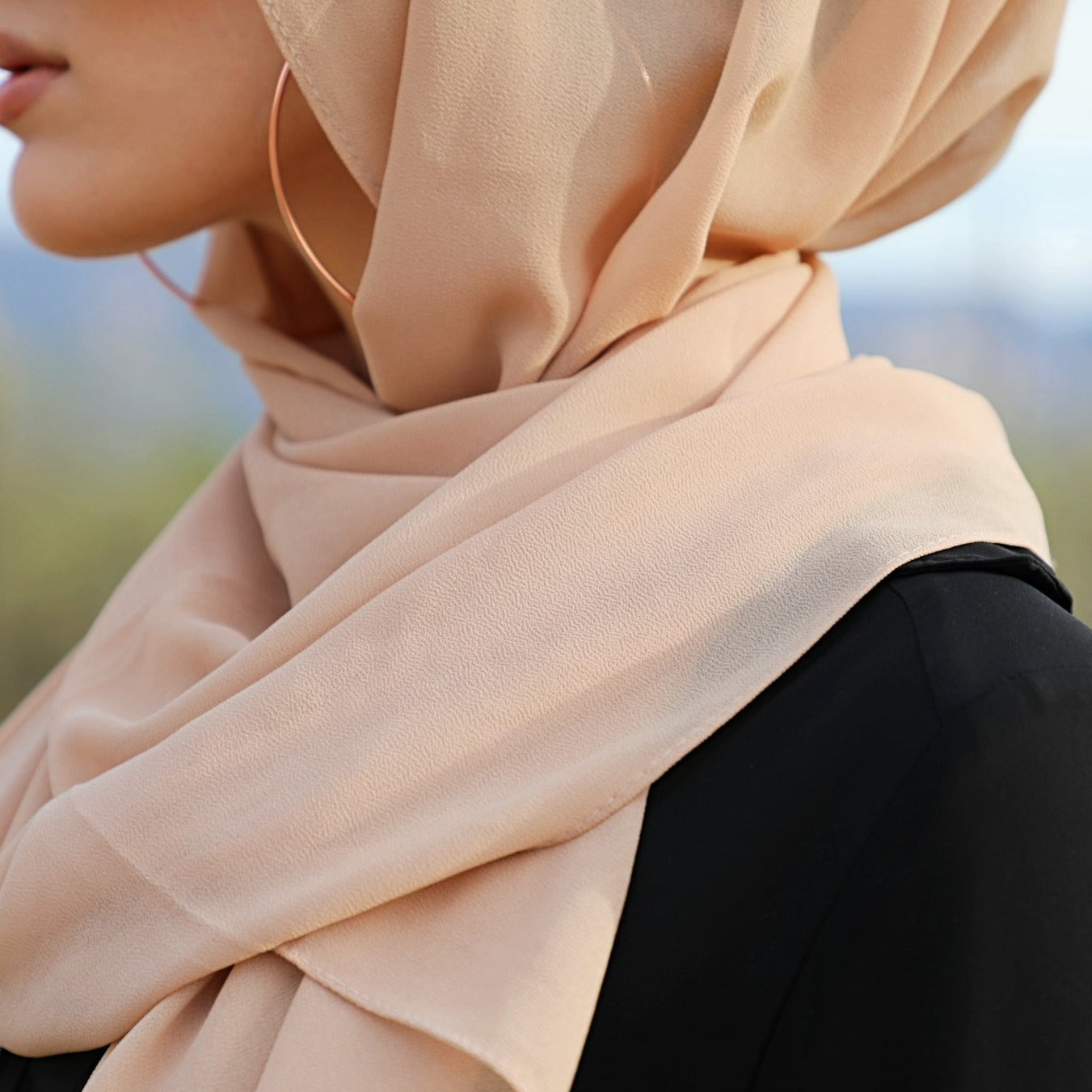 Chiffon Hijab - Coyote - AMARIAH