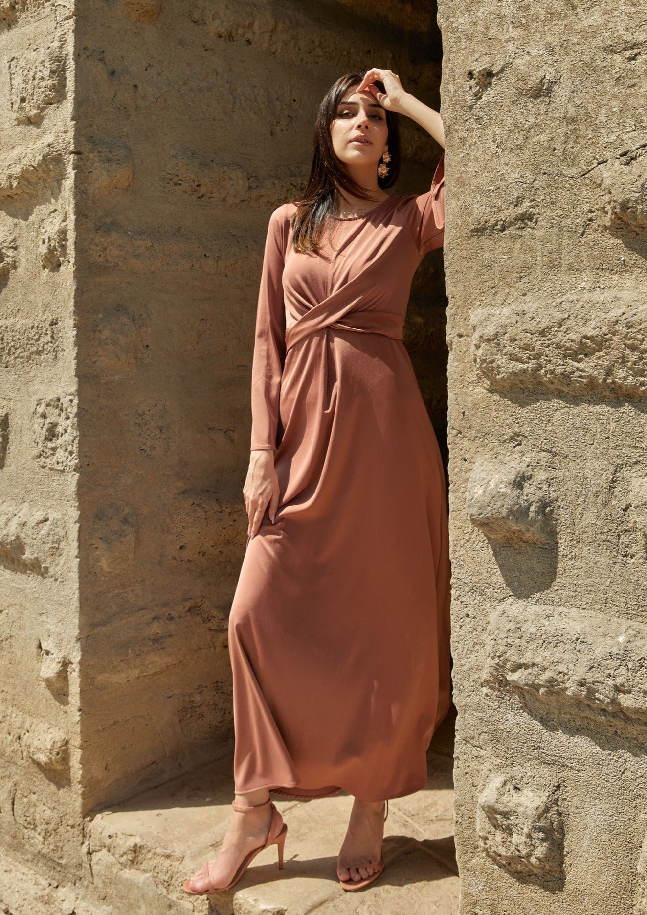 APHRODITE Maxi Dress - Coffee