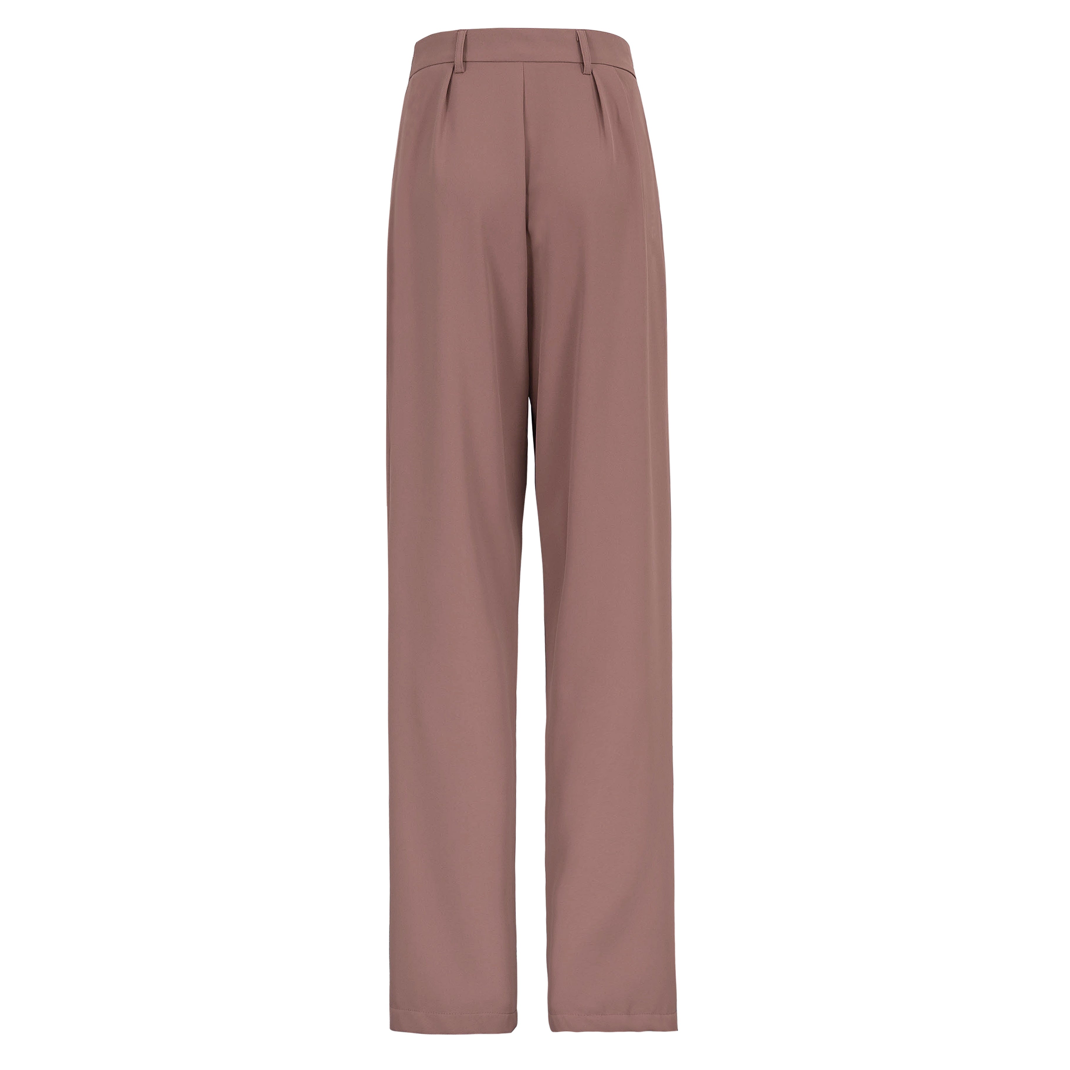 Arabella Wide Leg Trousers - Beige - AMARIAH