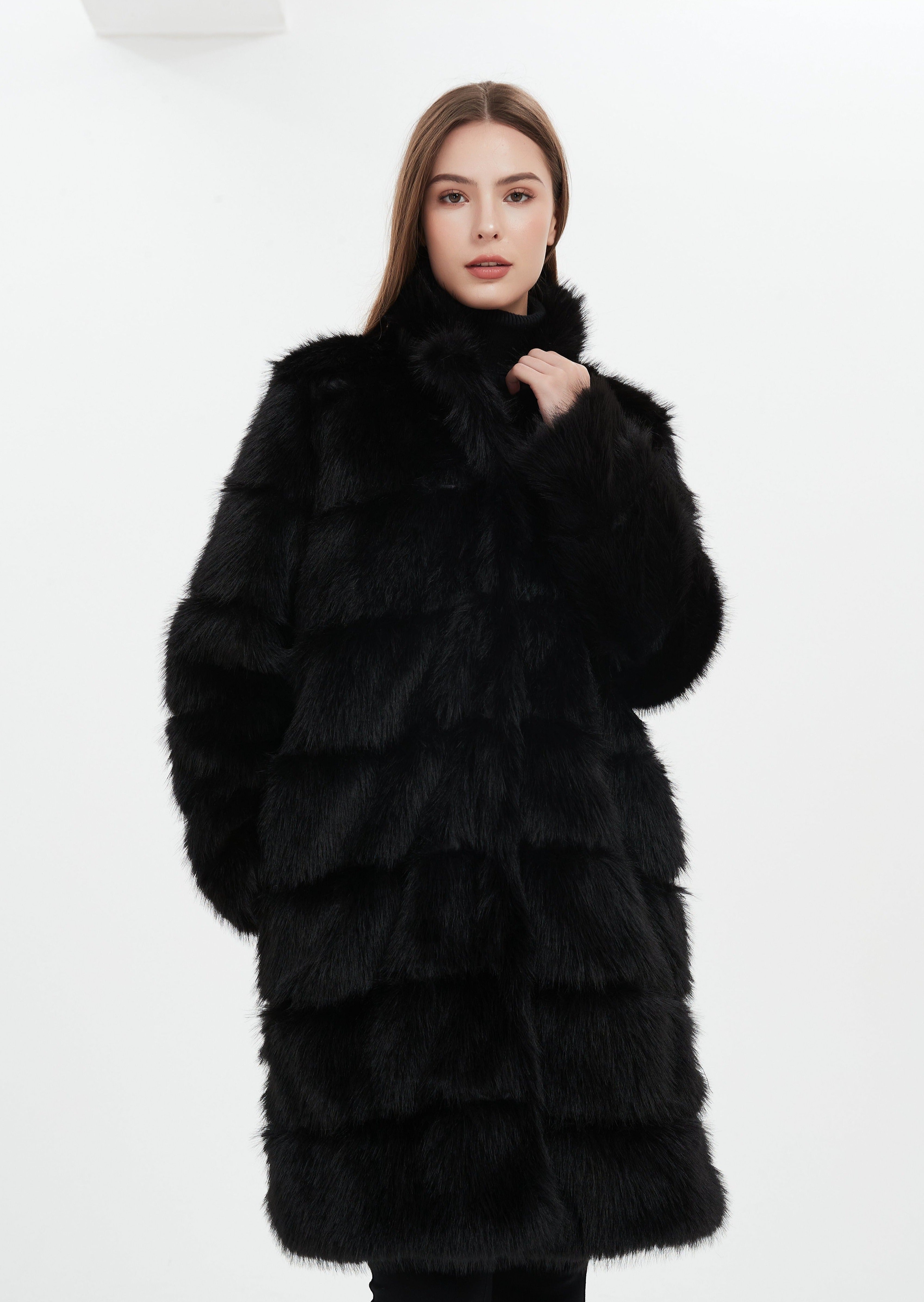 Anastasia Faux Fur Coat - AMARIAH