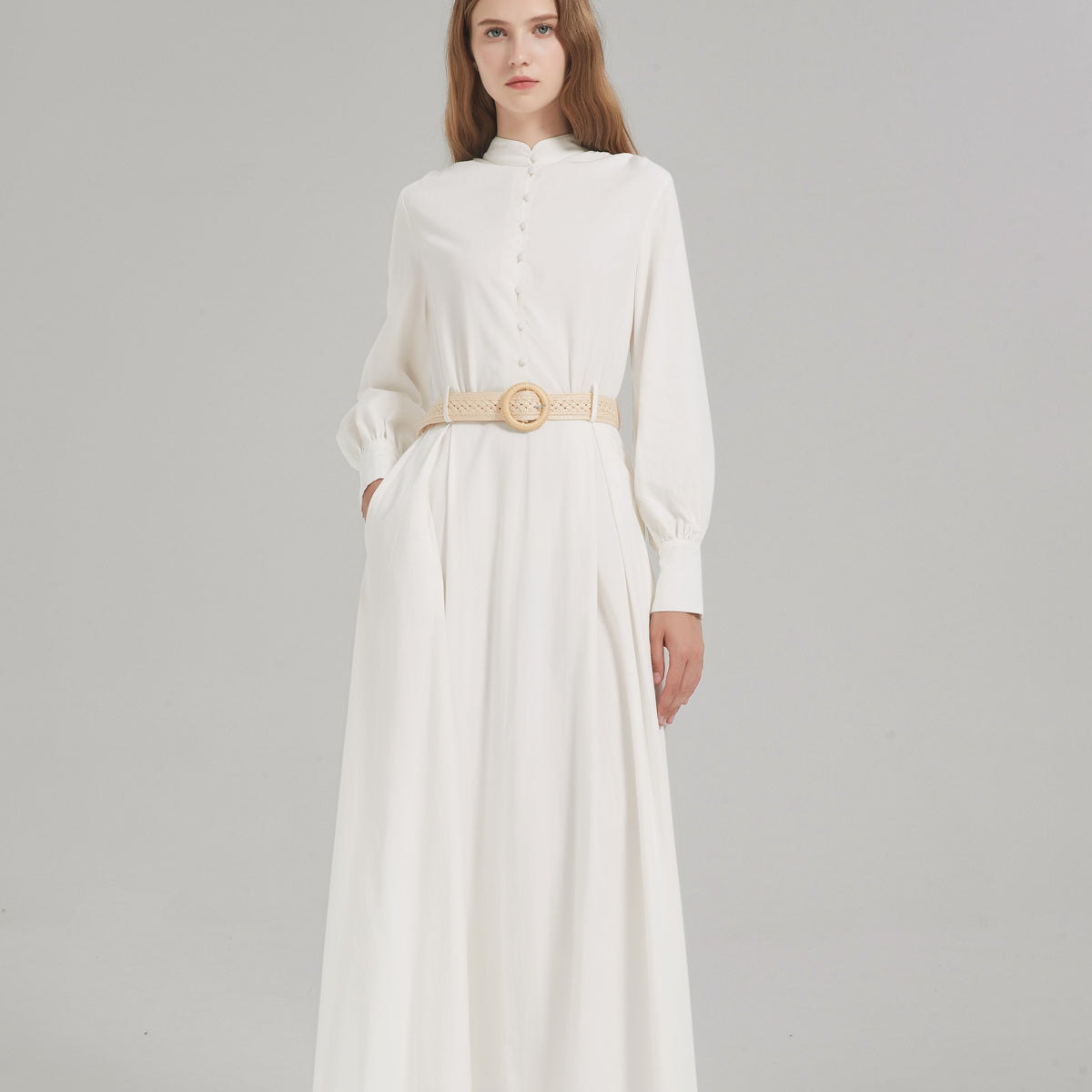 Dina Belted Maxi Dress