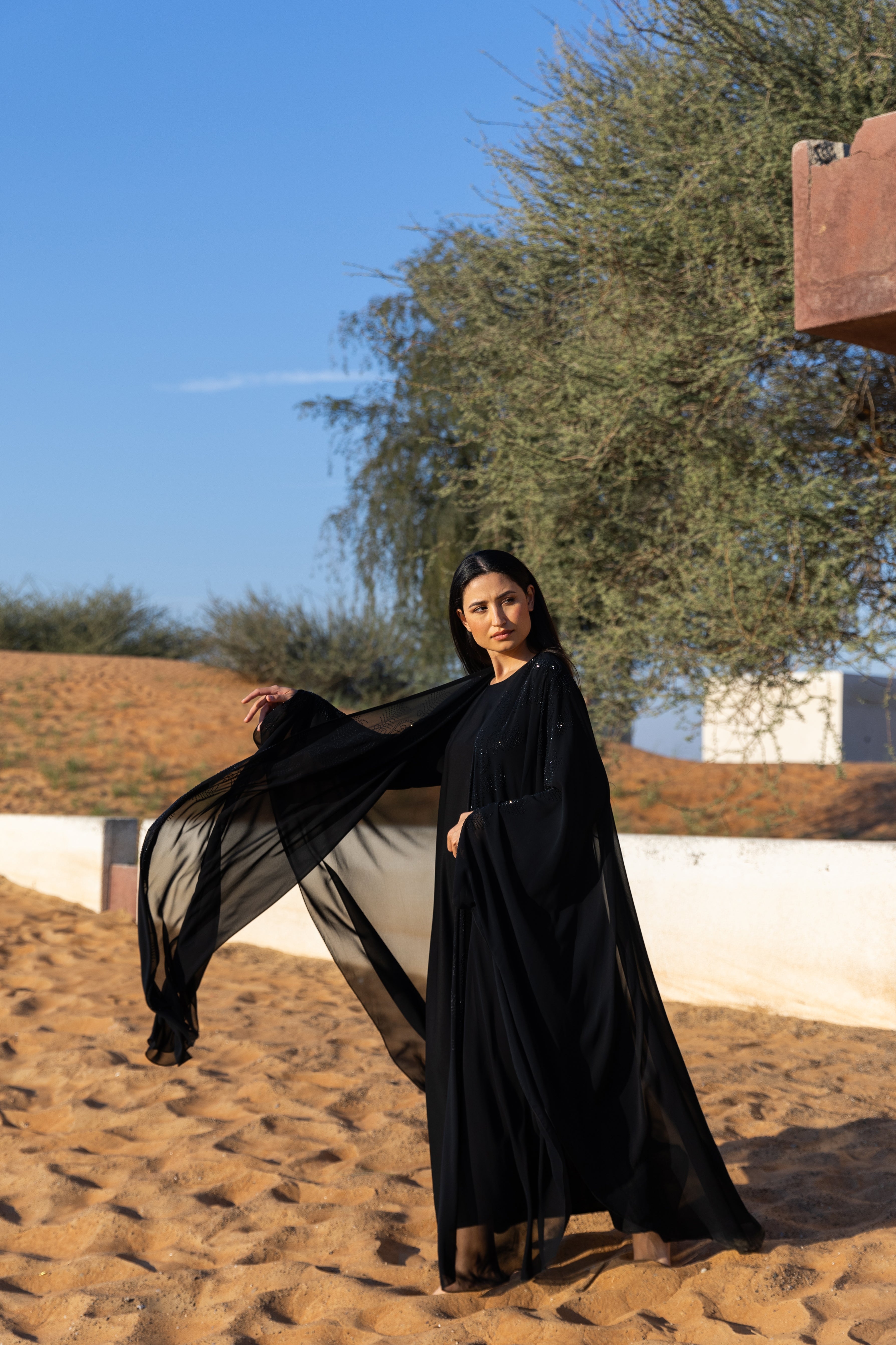 Huda Two-Piece Arabian Set - Black