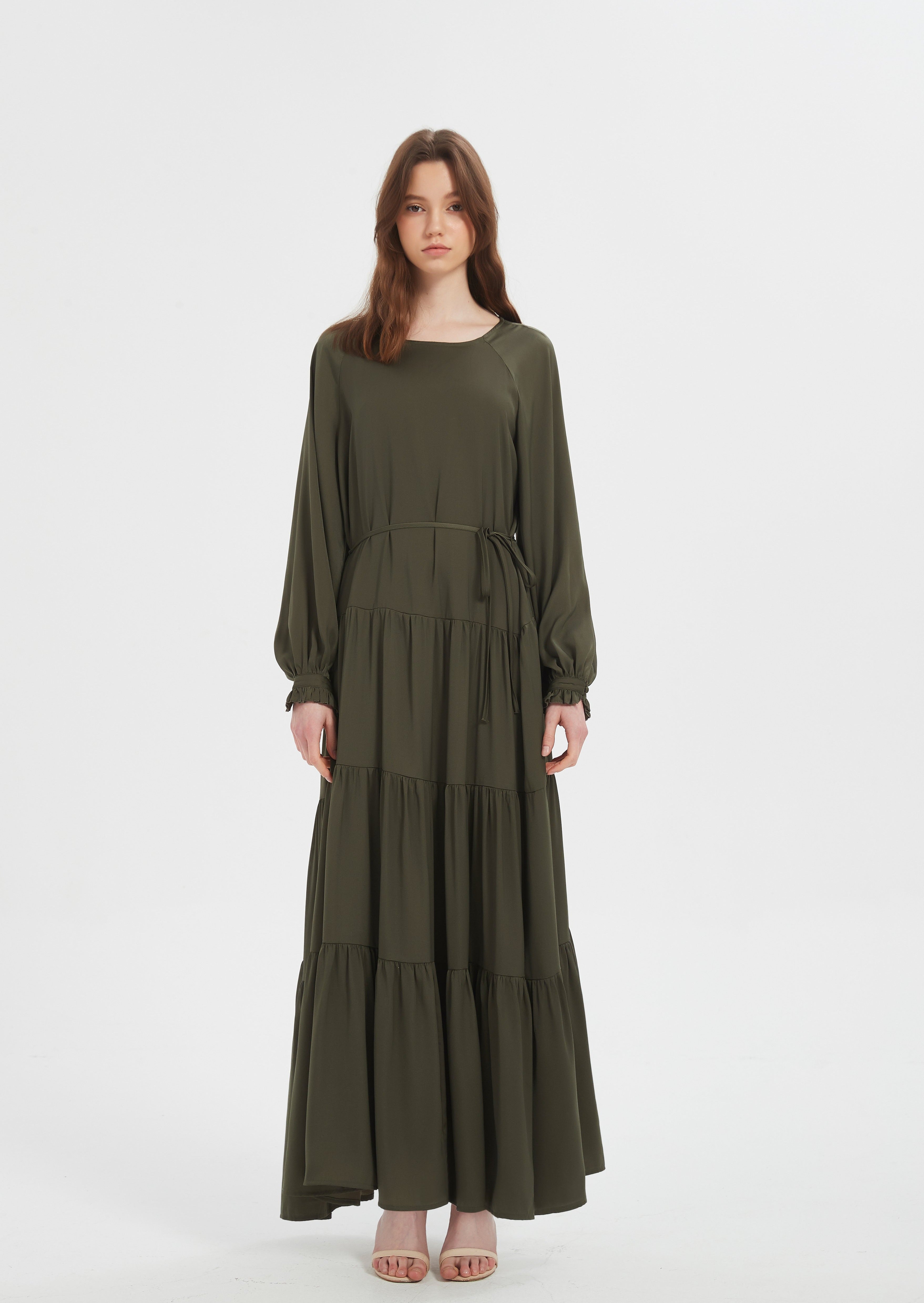 Lydia Maxi dress - Khaki Green