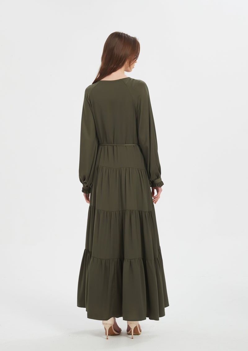 Bustier One Piece Dress (Khaki Green)