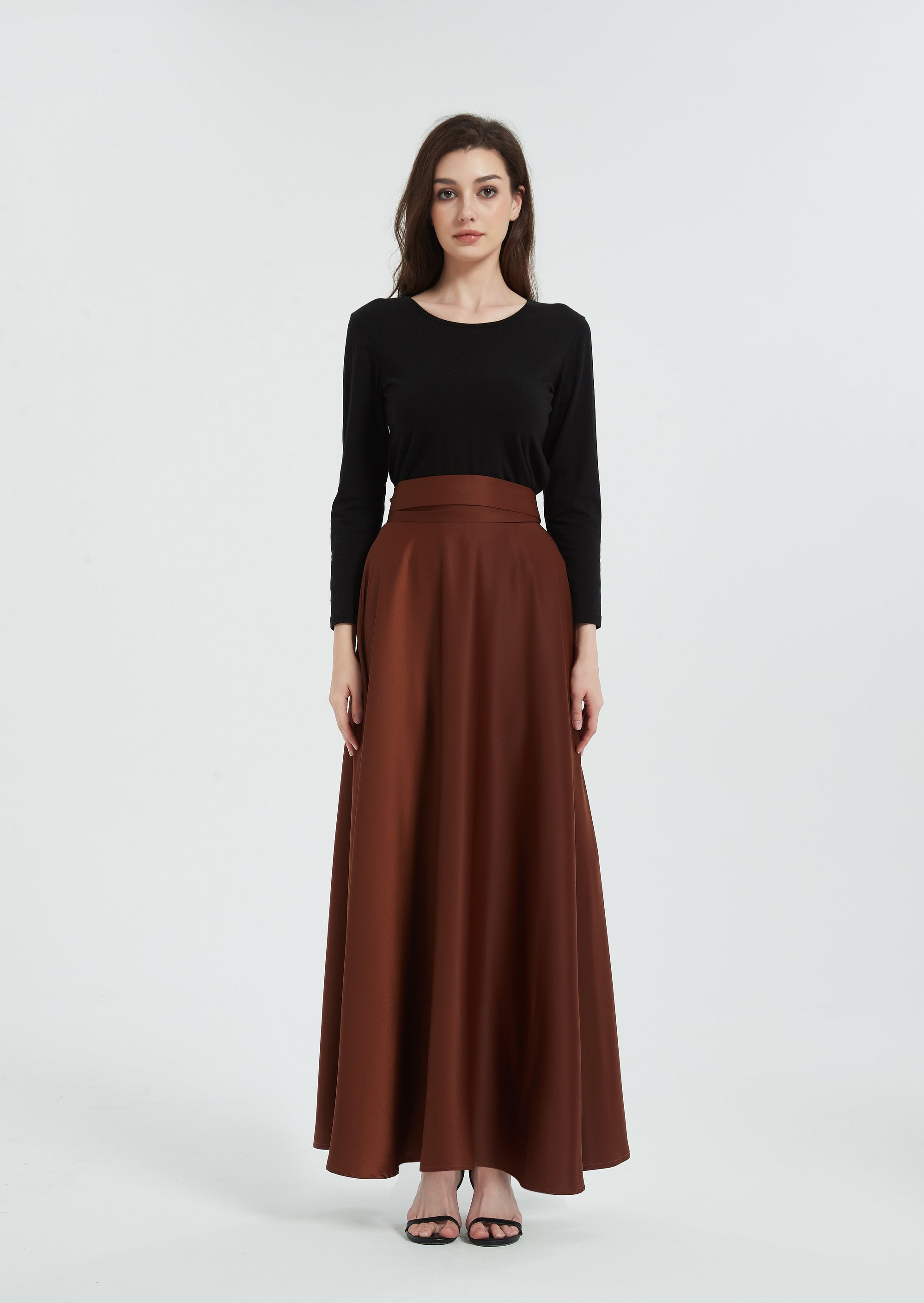 Alpha Maxi Skirt - Dark Chocolate