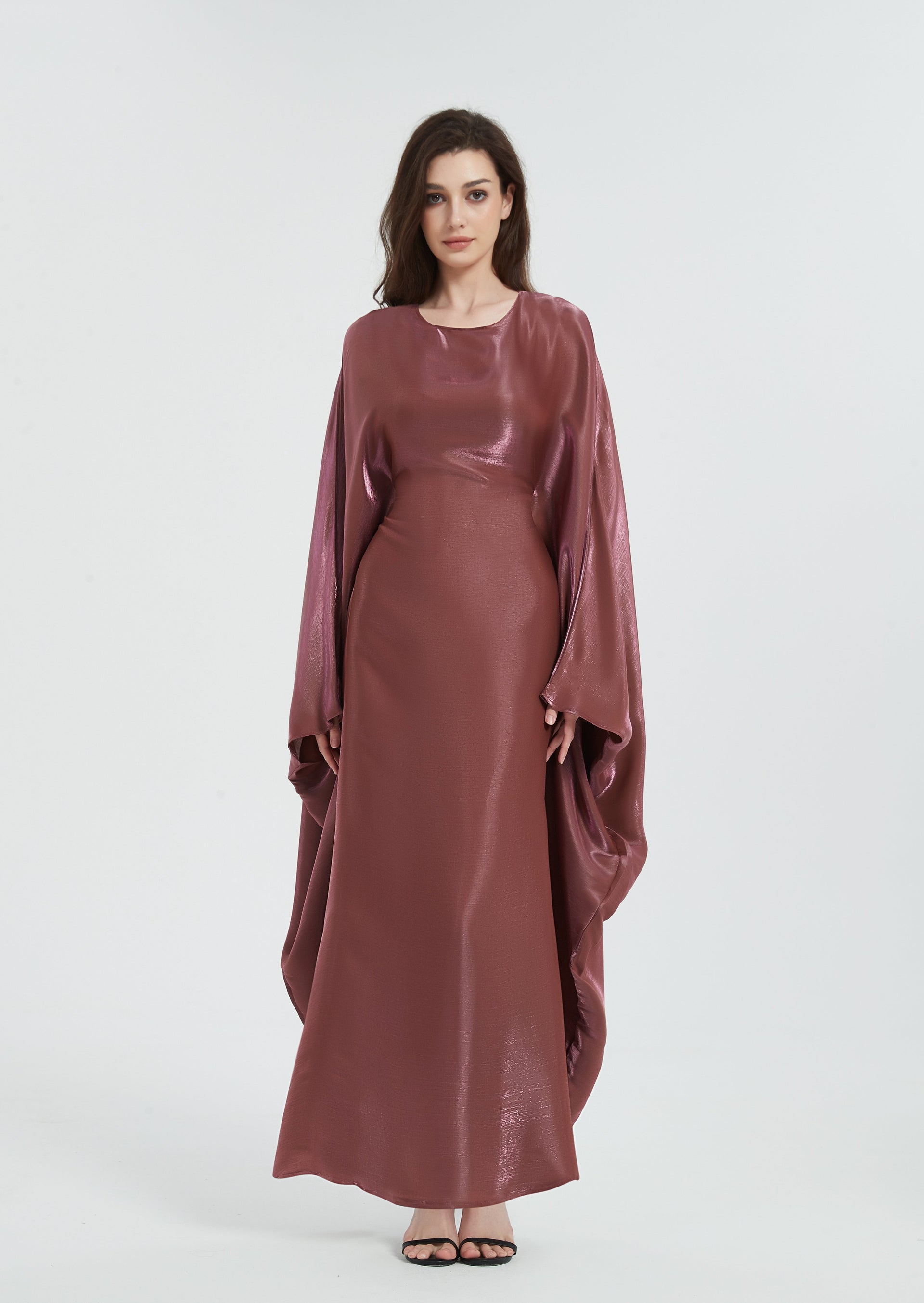 VIVICOLOR Women 2024 Two Piece Satin Outfits Indian Arabic Kaftan Party