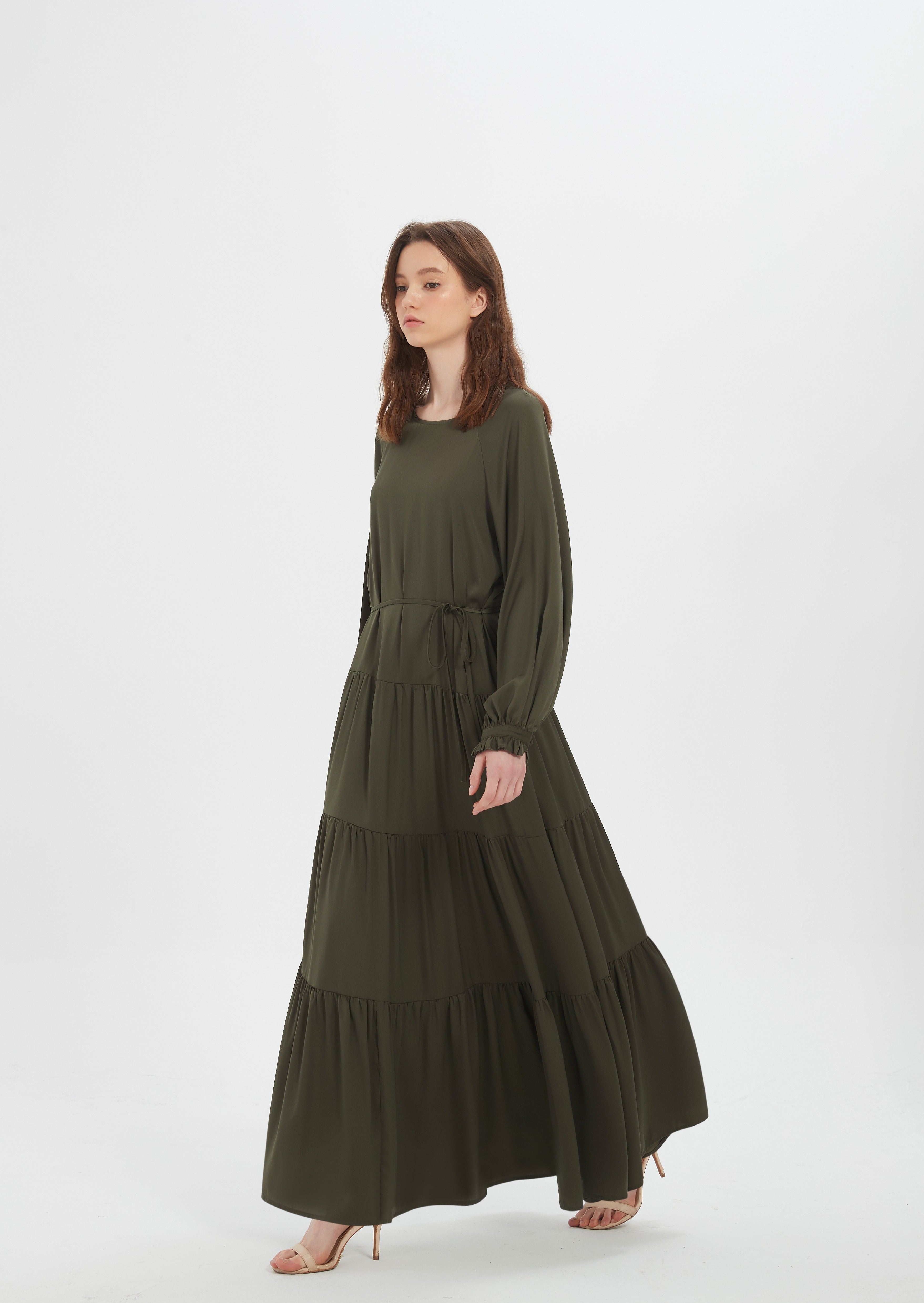 Lydia Maxi dress - Khaki Green