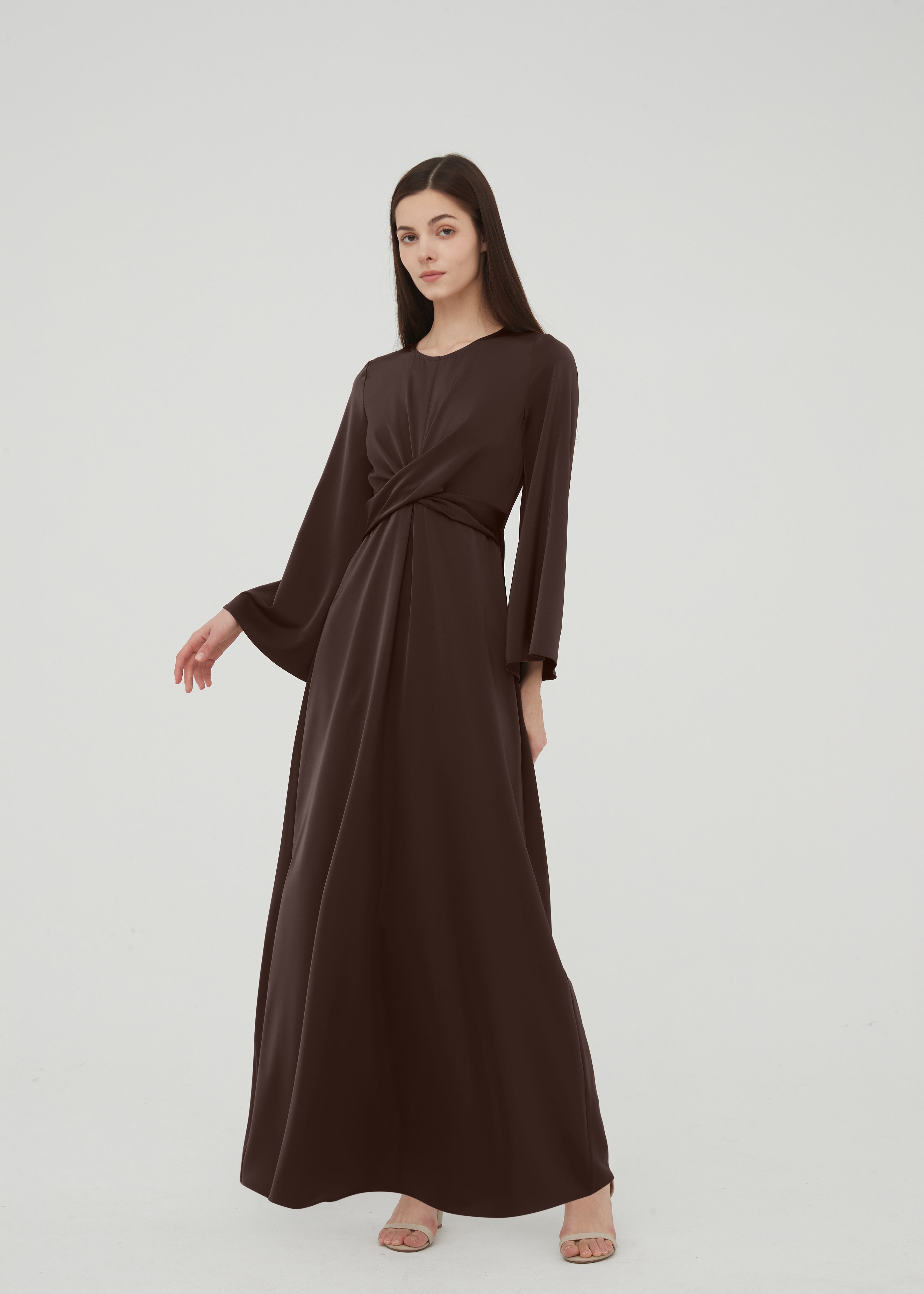 Aphrodite Maxi Dress - Chocolate