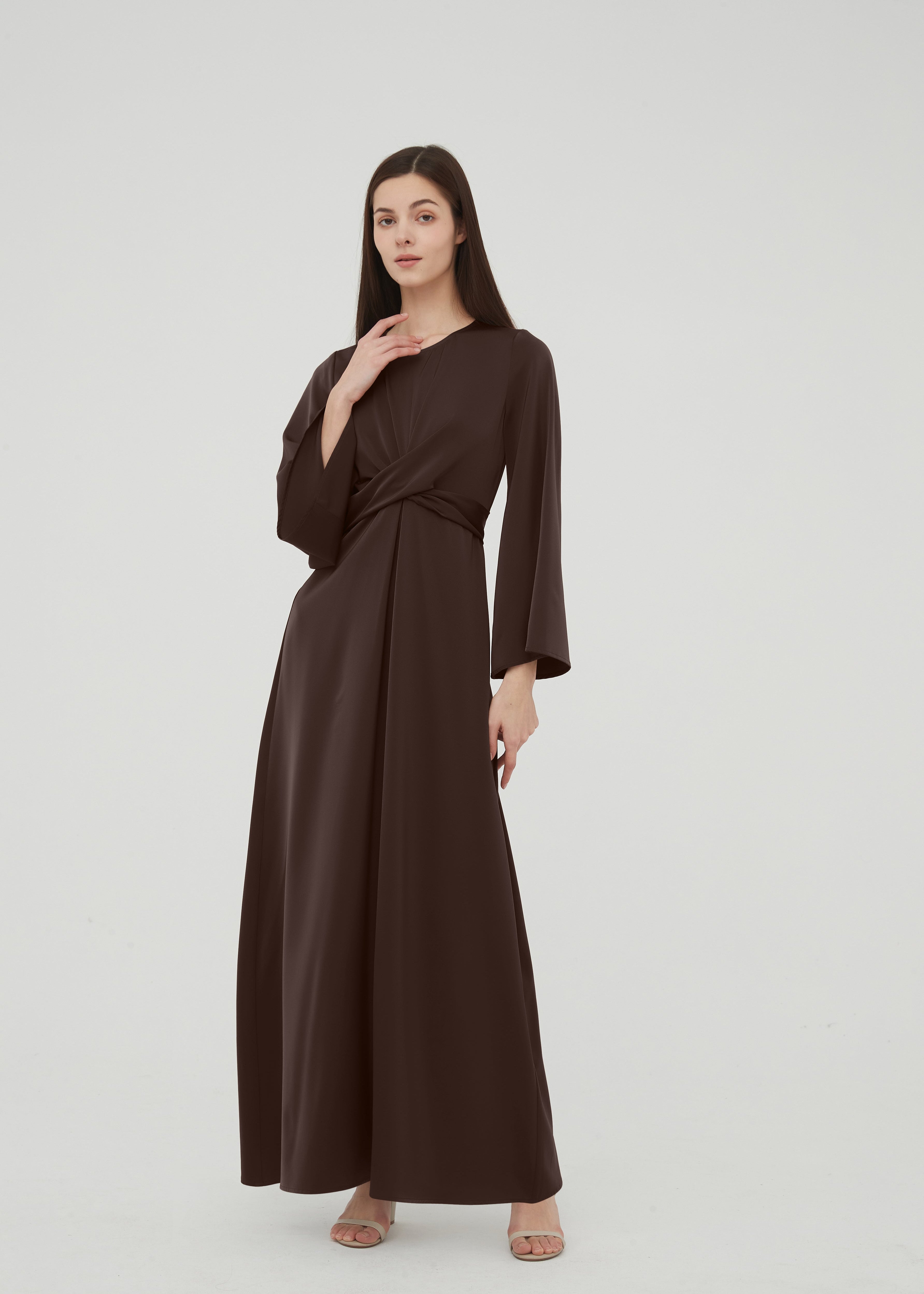 Aphrodite Maxi Dress - Chocolate