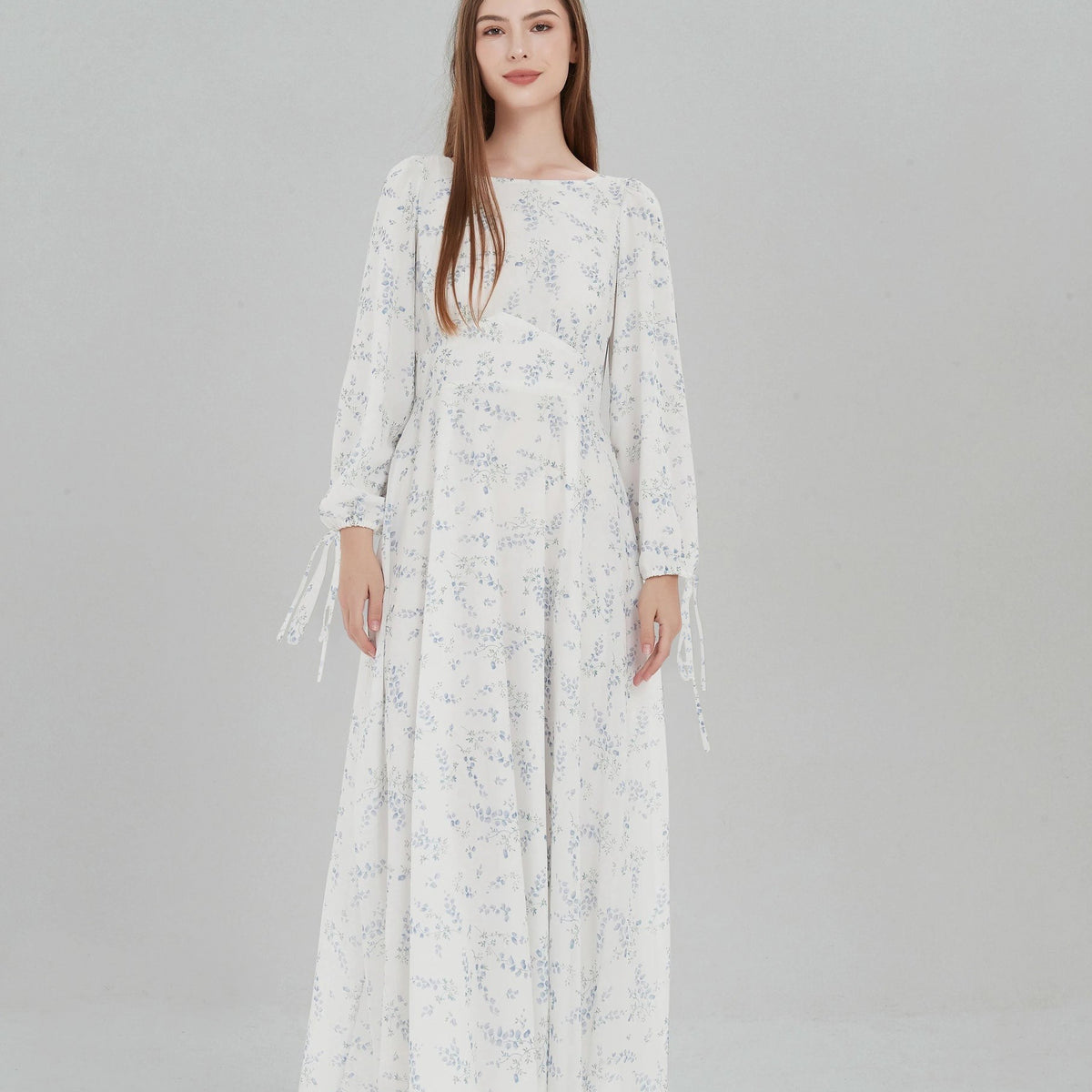 Amala Floral Maxi Dress L at AMARIAH