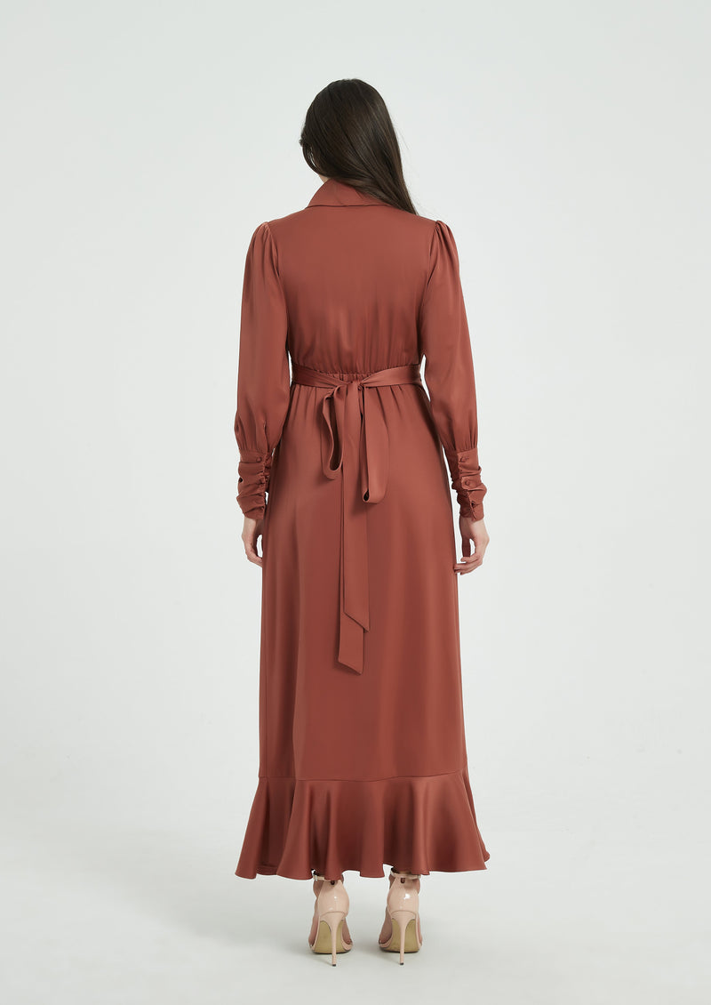 Maya Maxi Dress - Pecan – AMARIAH & Co.