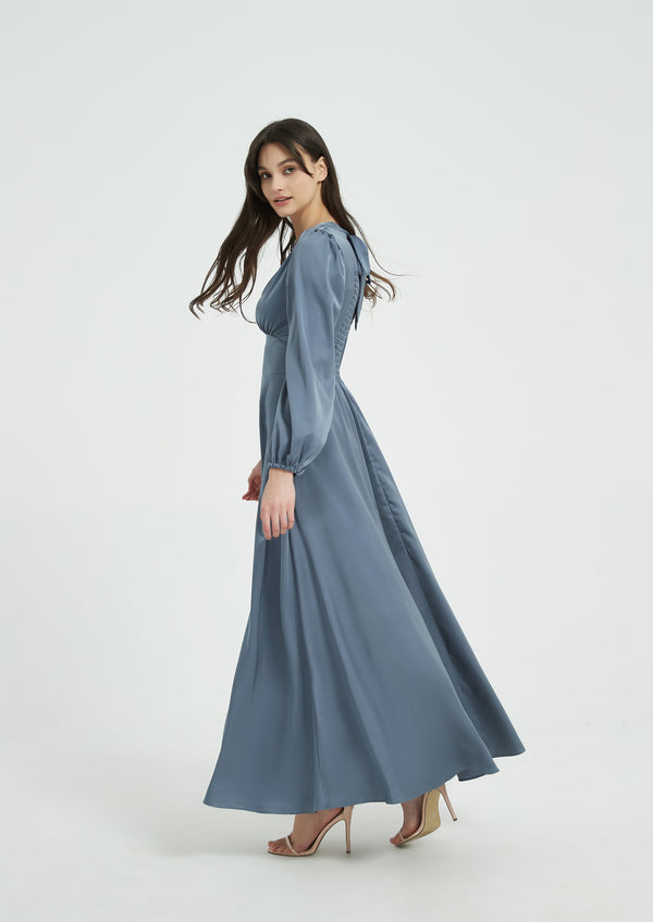Layla Maxi Dress - Slate Blue