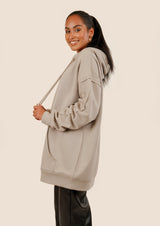 Amariah Oversized Hoodie - Stone Grey