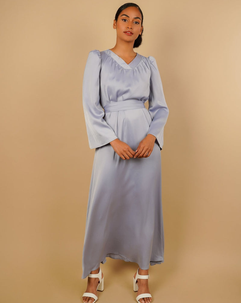 AURORA Maxi Dress - Light Blue - AMARIAH