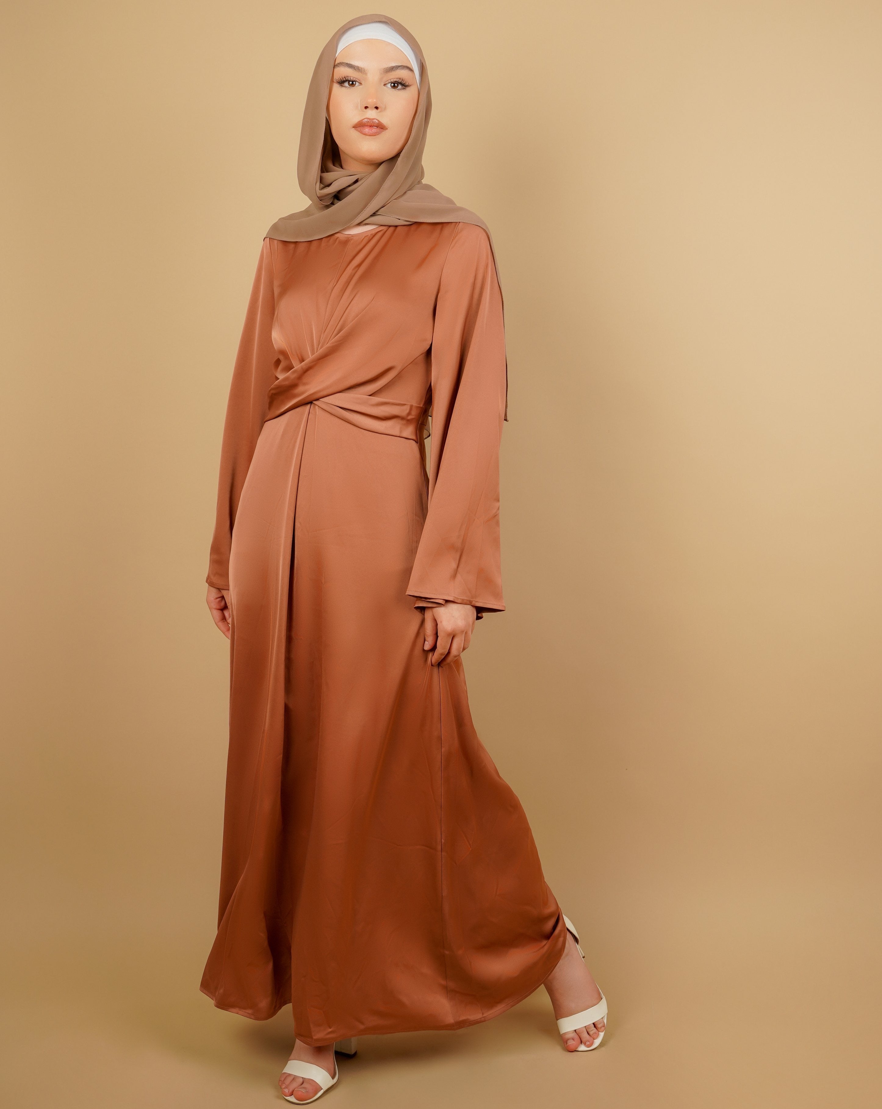 APHRODITE Maxi Dress - Coffee - AMARIAH