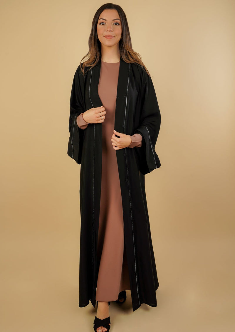 Ayva Long Sleeve Bias Cut Slip Dress - Champagne - AMARIAH