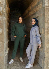Amariah Relaxed Sweatpants  - Dark Green