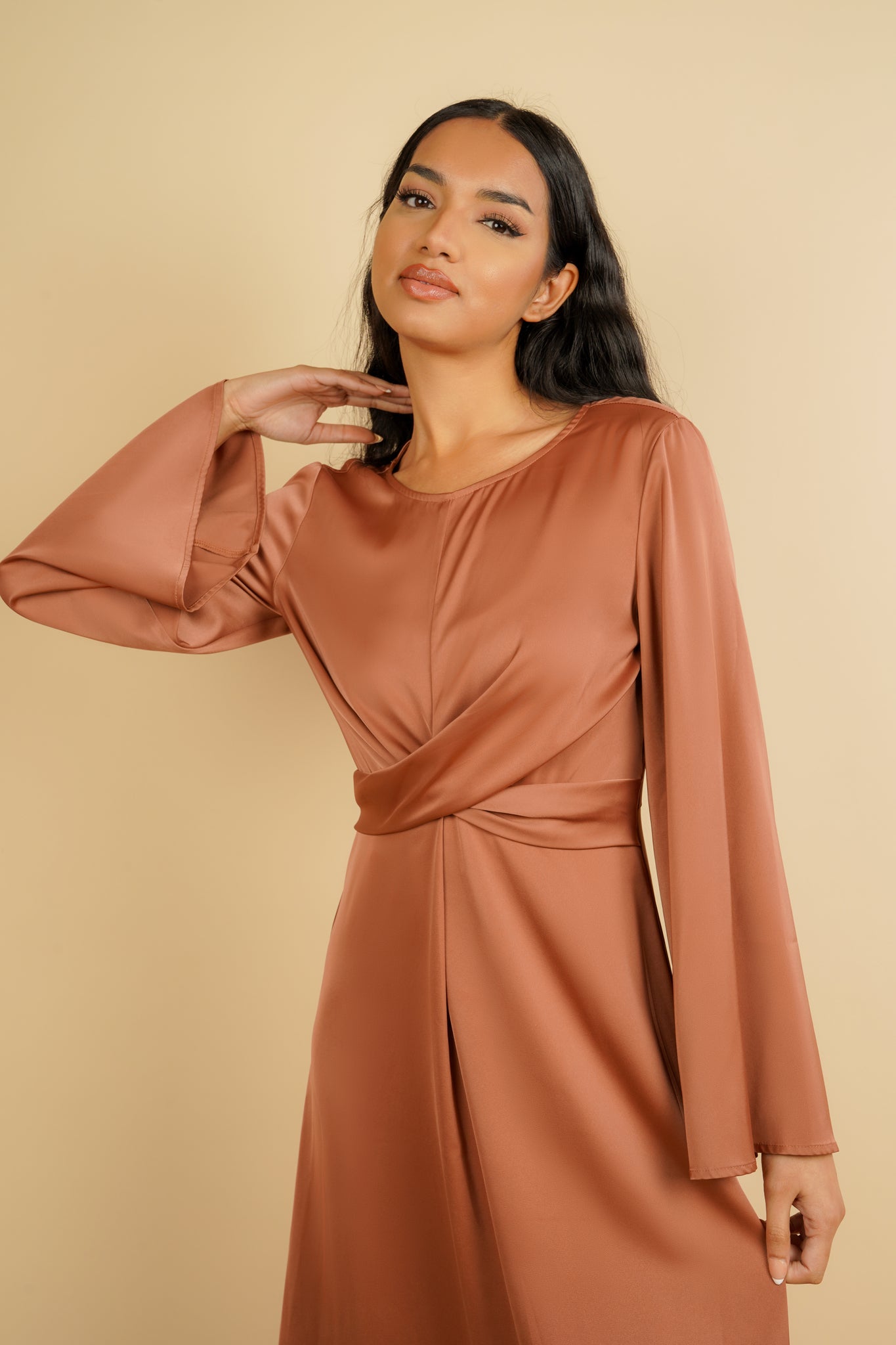 APHRODITE Maxi Dress - Coffee - AMARIAH