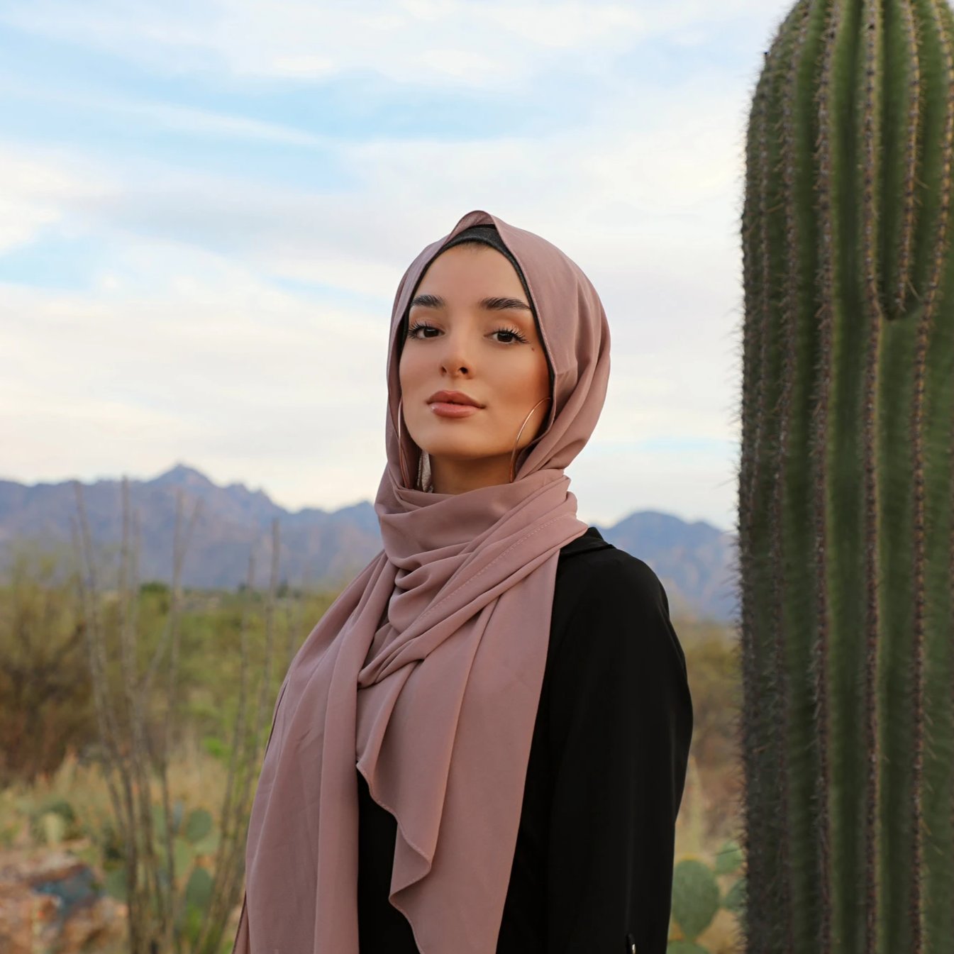 Chiffon Hijab - Heather - AMARIAH