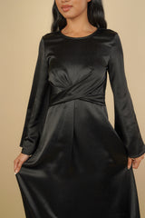 Emani Sparkle Maxi Dress - Black - AMARIAH