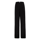 Arabella Wide Leg Trousers - Black - AMARIAH